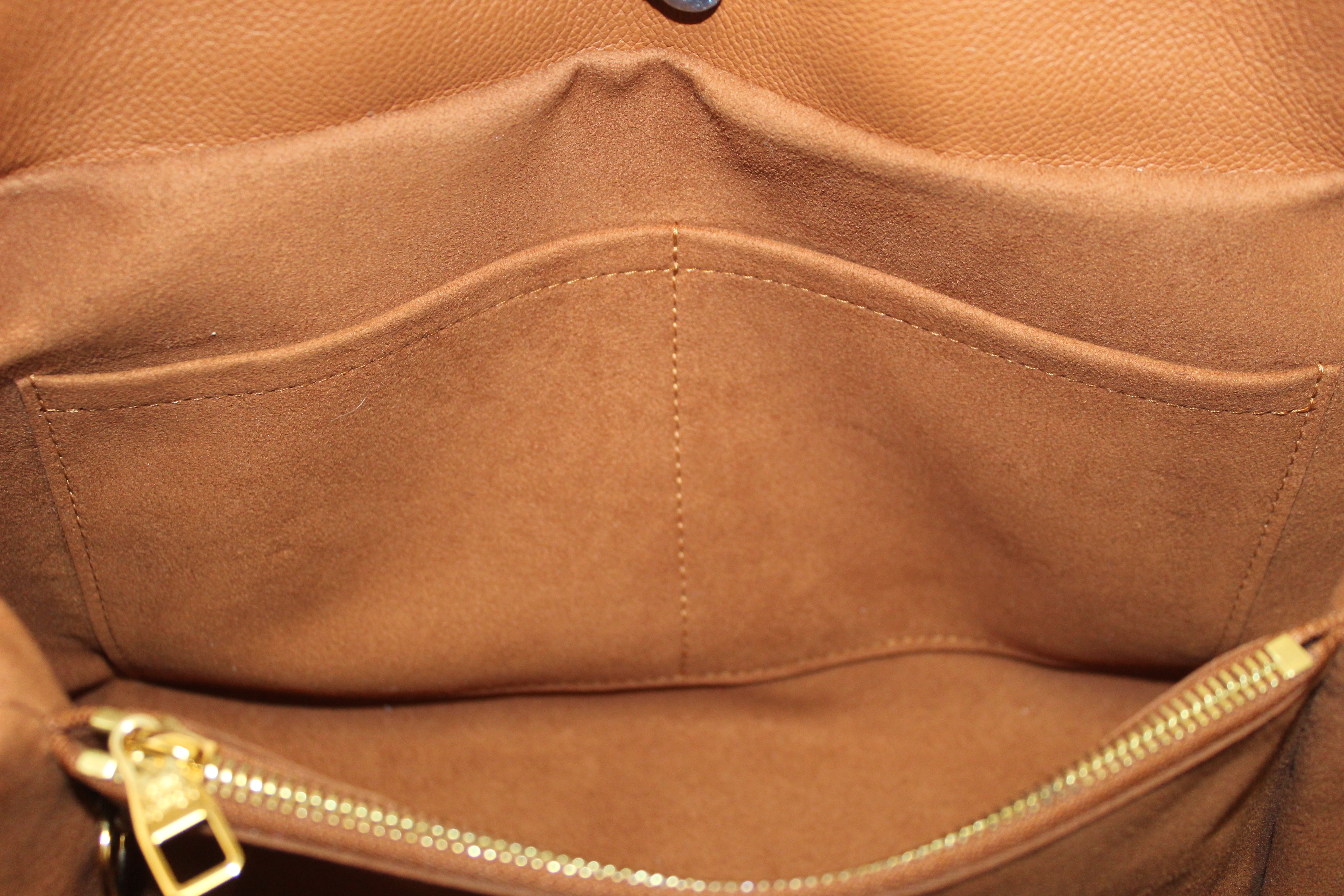Louis Vuitton Olympe Camel Brown Monogram Canvas Shoulder Bag