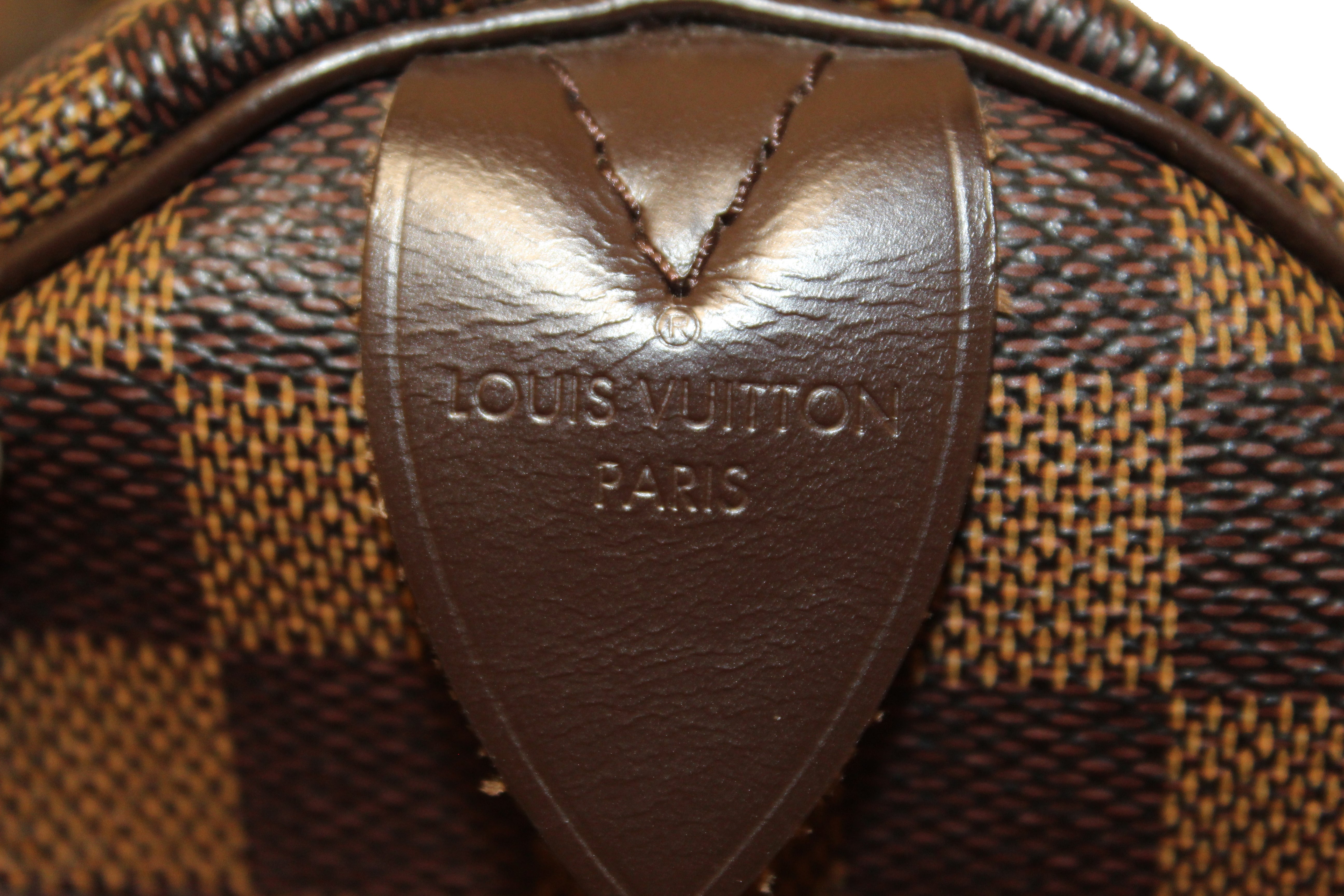 LOUIS VUITTON Authentic Speedy 35 Damier Ebene Satchel Handbag DU3150  France