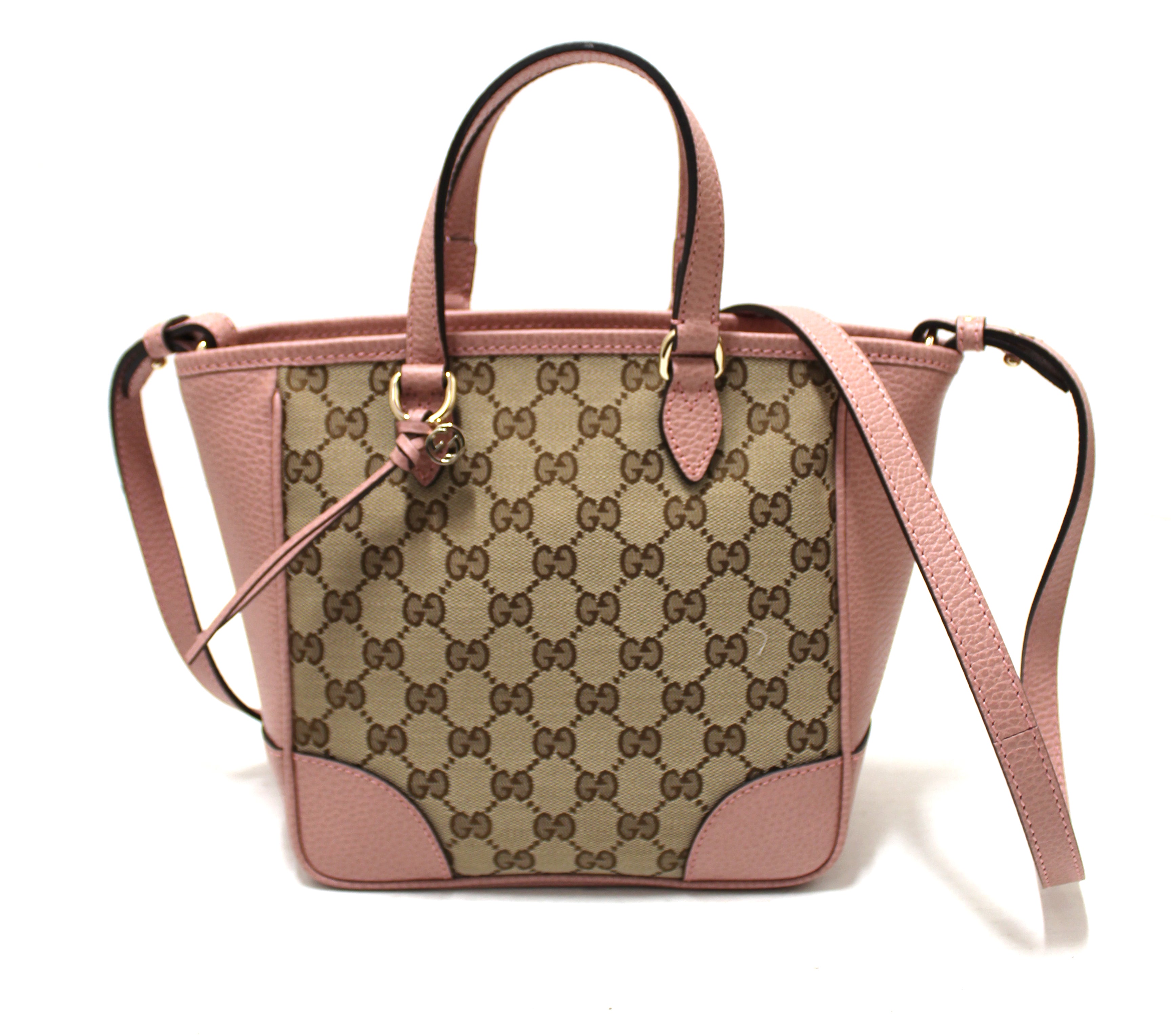 Authentic New Gucci Pink Bree Small Tote Crossbody Hand Bag 449241