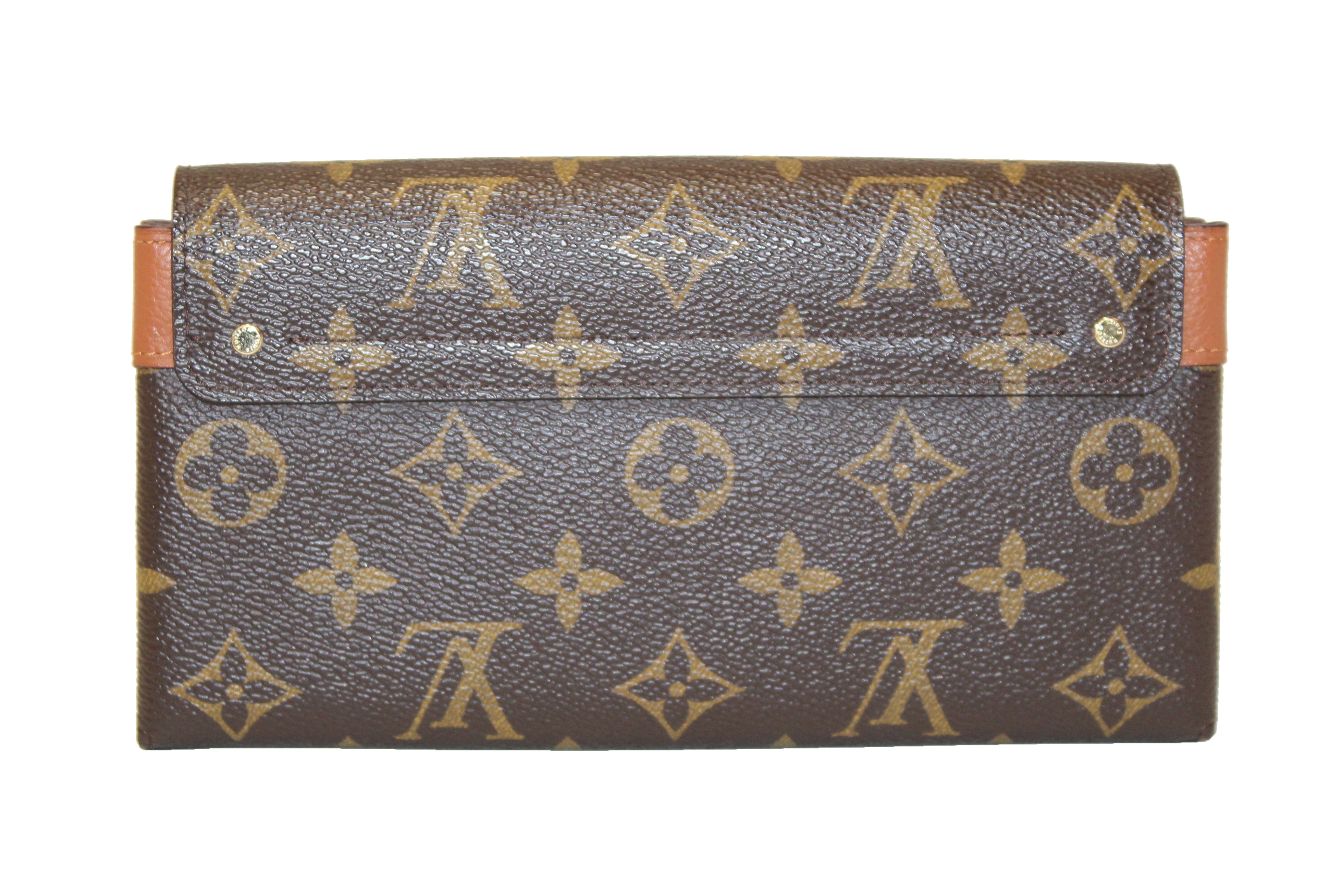Louis Vuitton 100% Canvas Brown Monogram Elysee Long Wallet One Size - 72%  off
