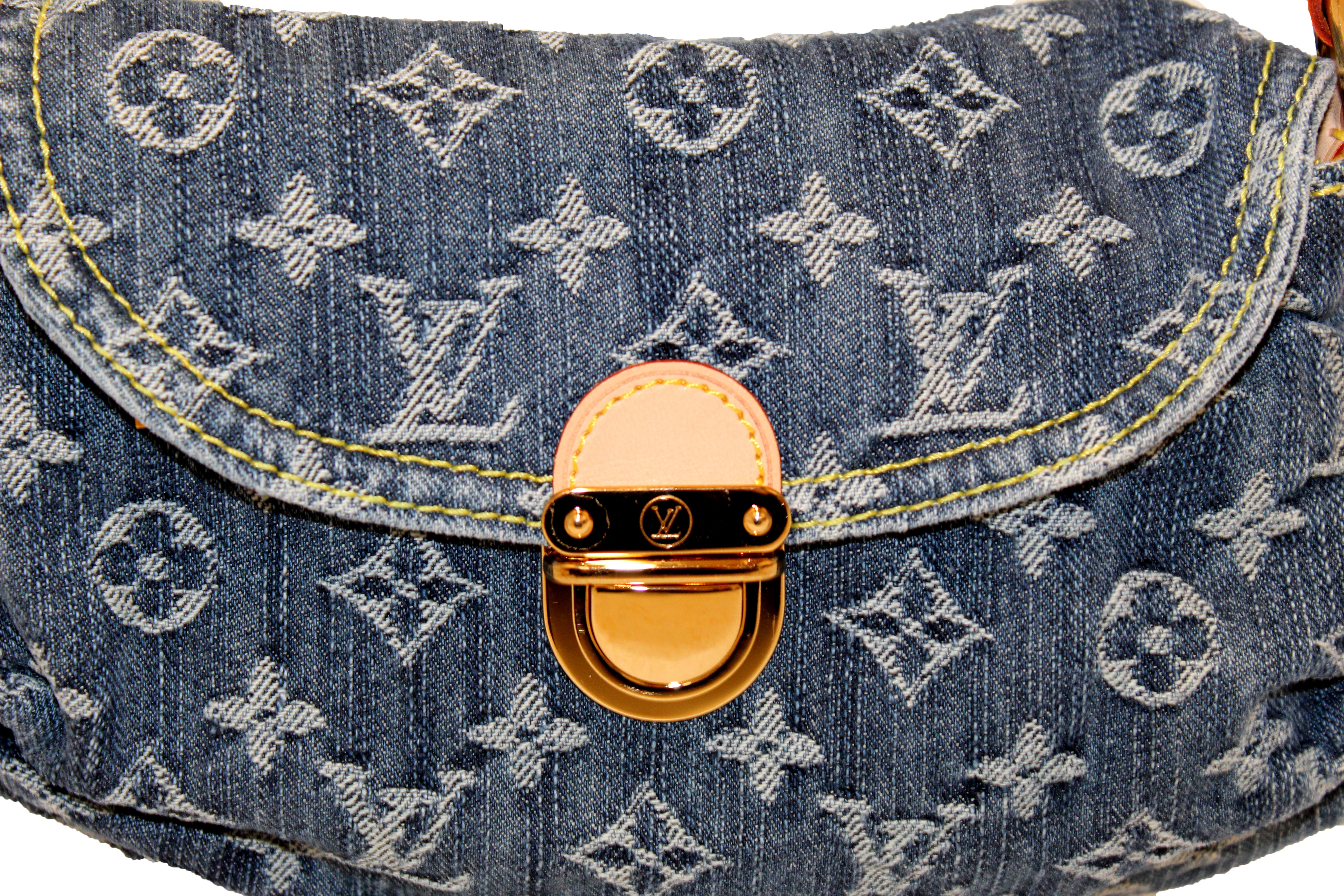 Authentic NEW Louis Vuitton Monogram Blue Denim Mini Pleaty Bag – Paris  Station Shop