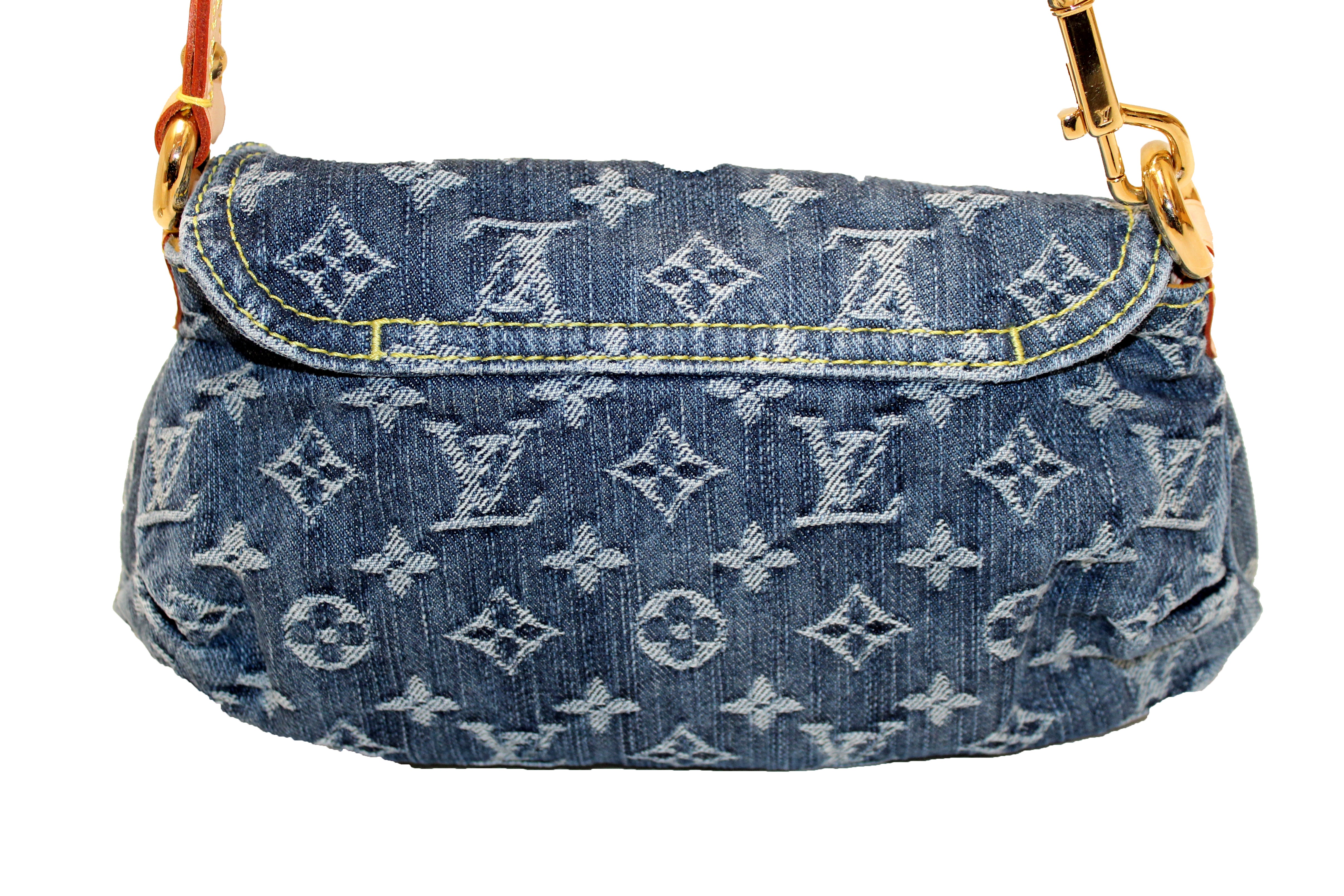 Authentic NEW Louis Vuitton Monogram Blue Denim Mini Pleaty Bag – Paris  Station Shop