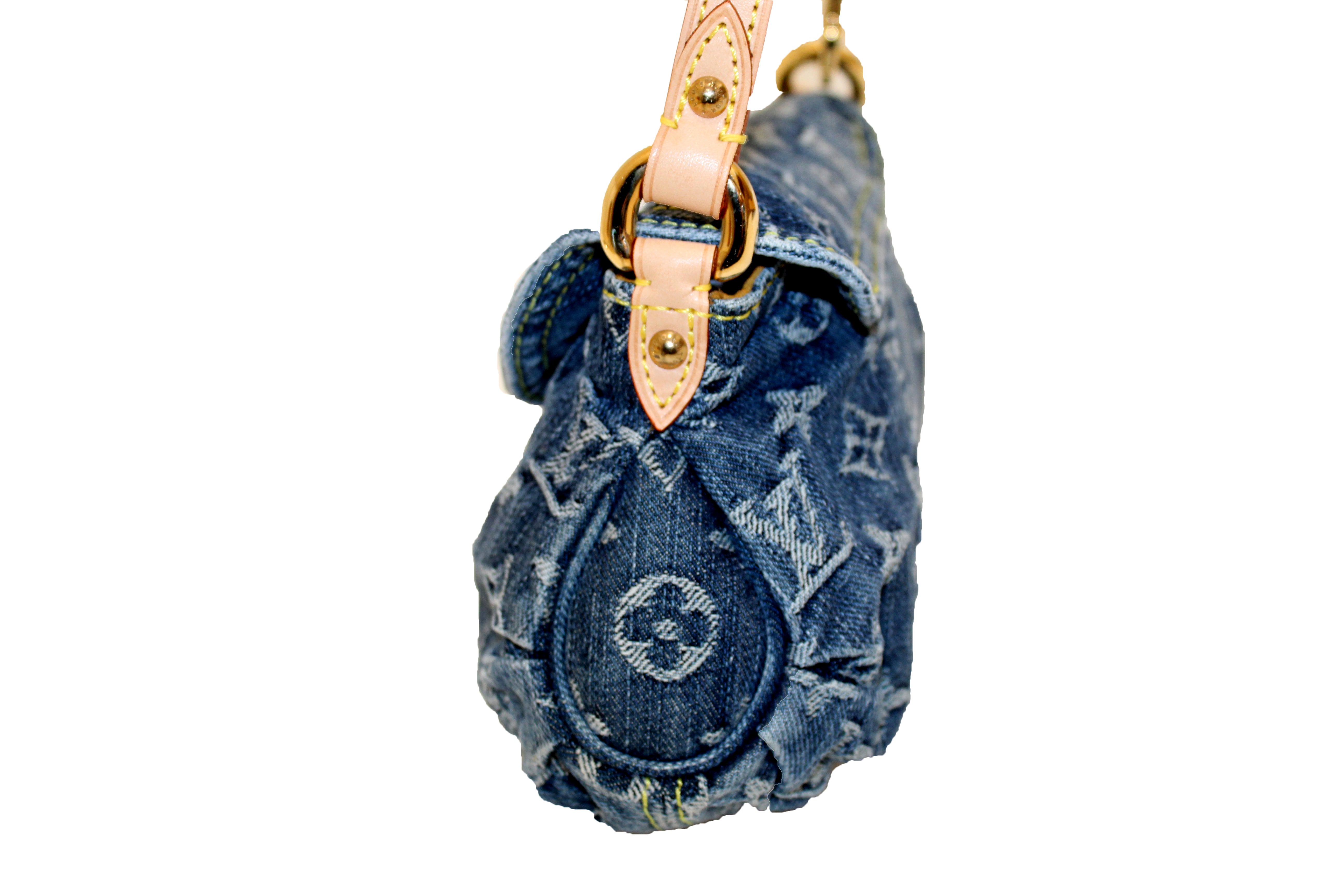 Louis Vuitton Blue Monogram Denim Mini Pleaty Bag Louis Vuitton