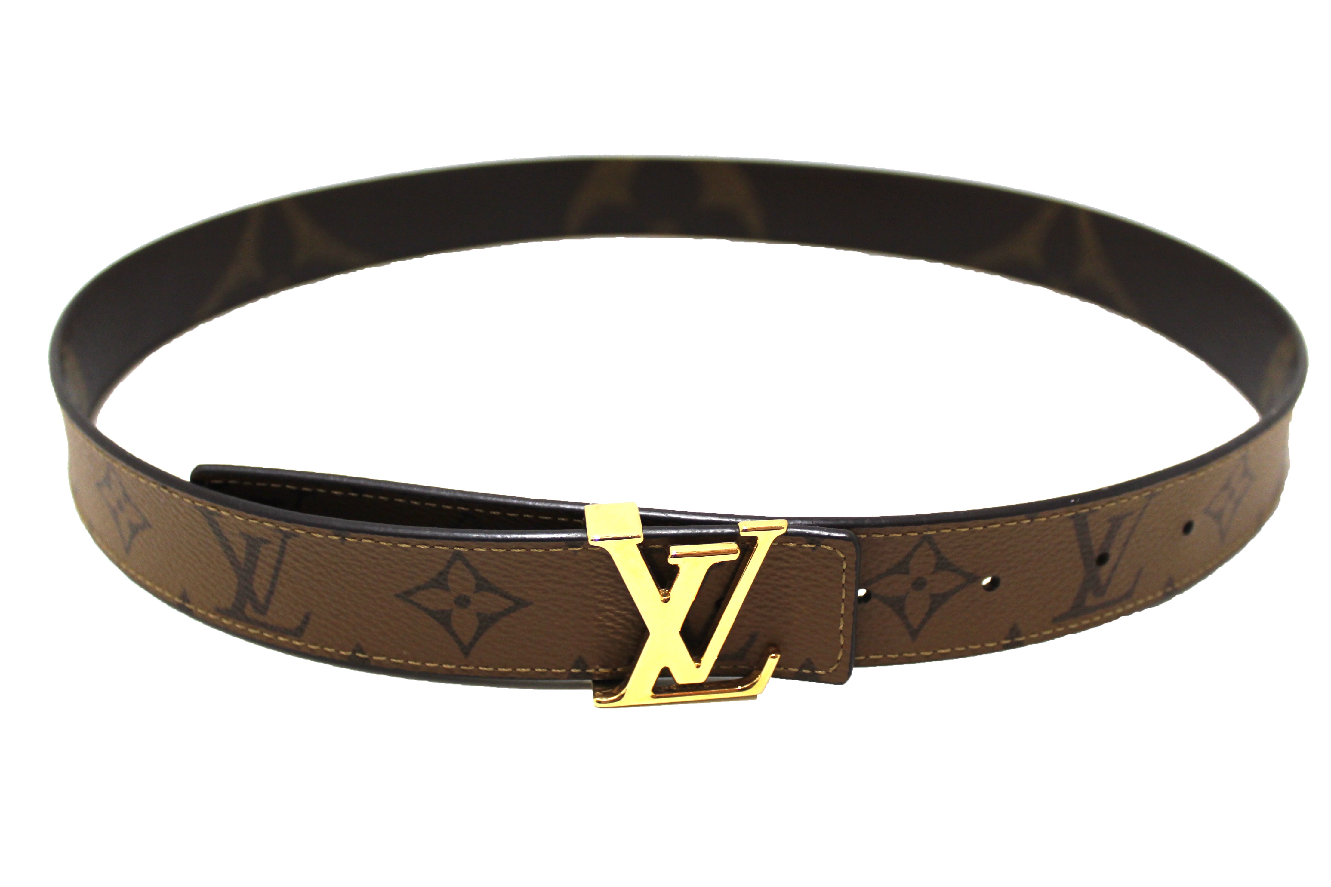 Louis Vuitton Black & Brown 30MM Reversible Belt