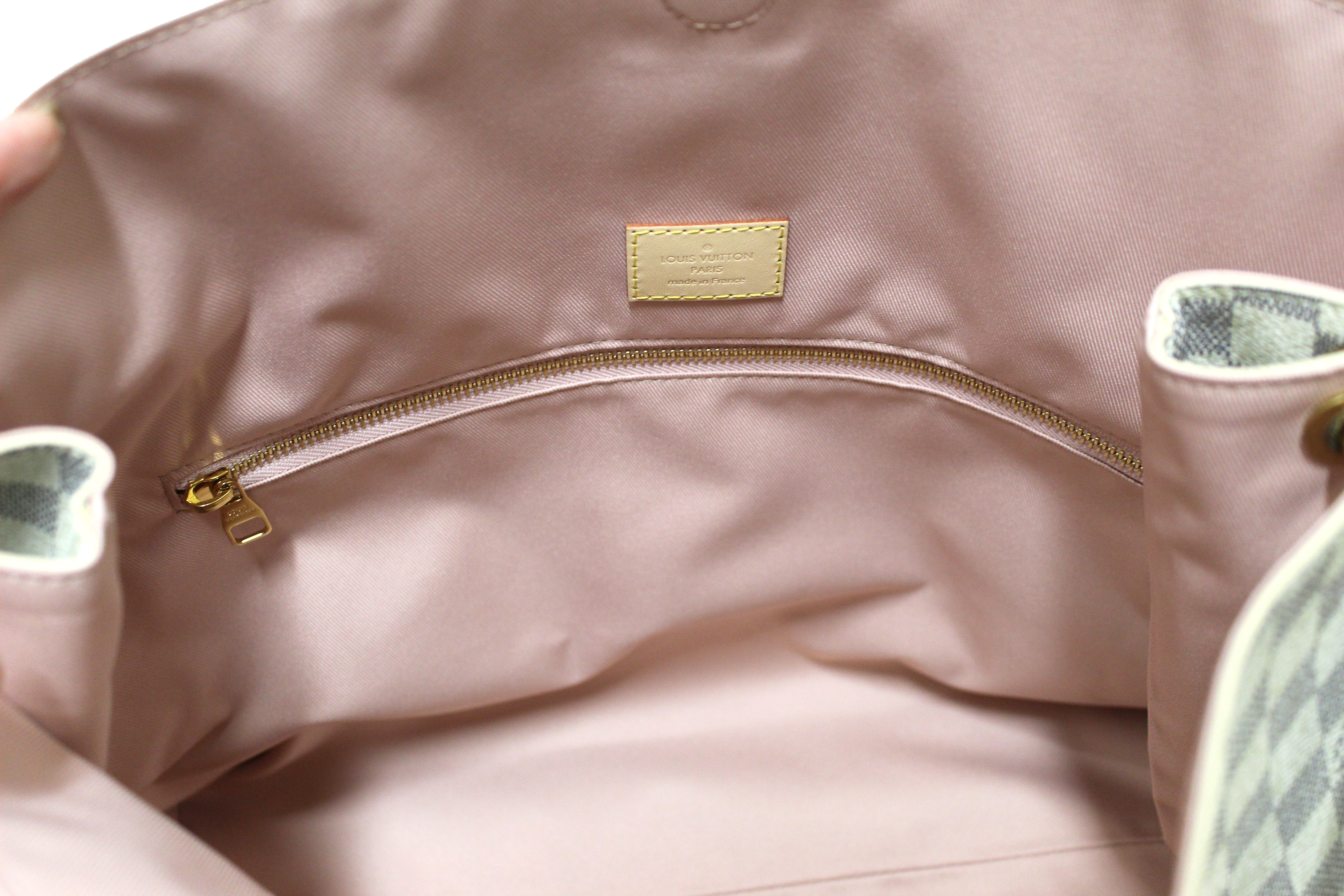 Authentic Louis Vuitton Damier Azur Graceful MM Hobo Shoulder Bag