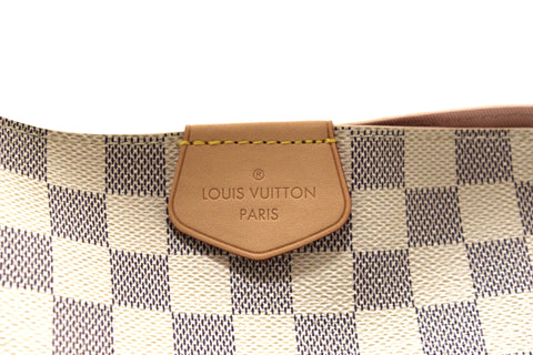 Authentic Louis Vuitton Damier Azur Graceful MM Hobo Shoulder Bag