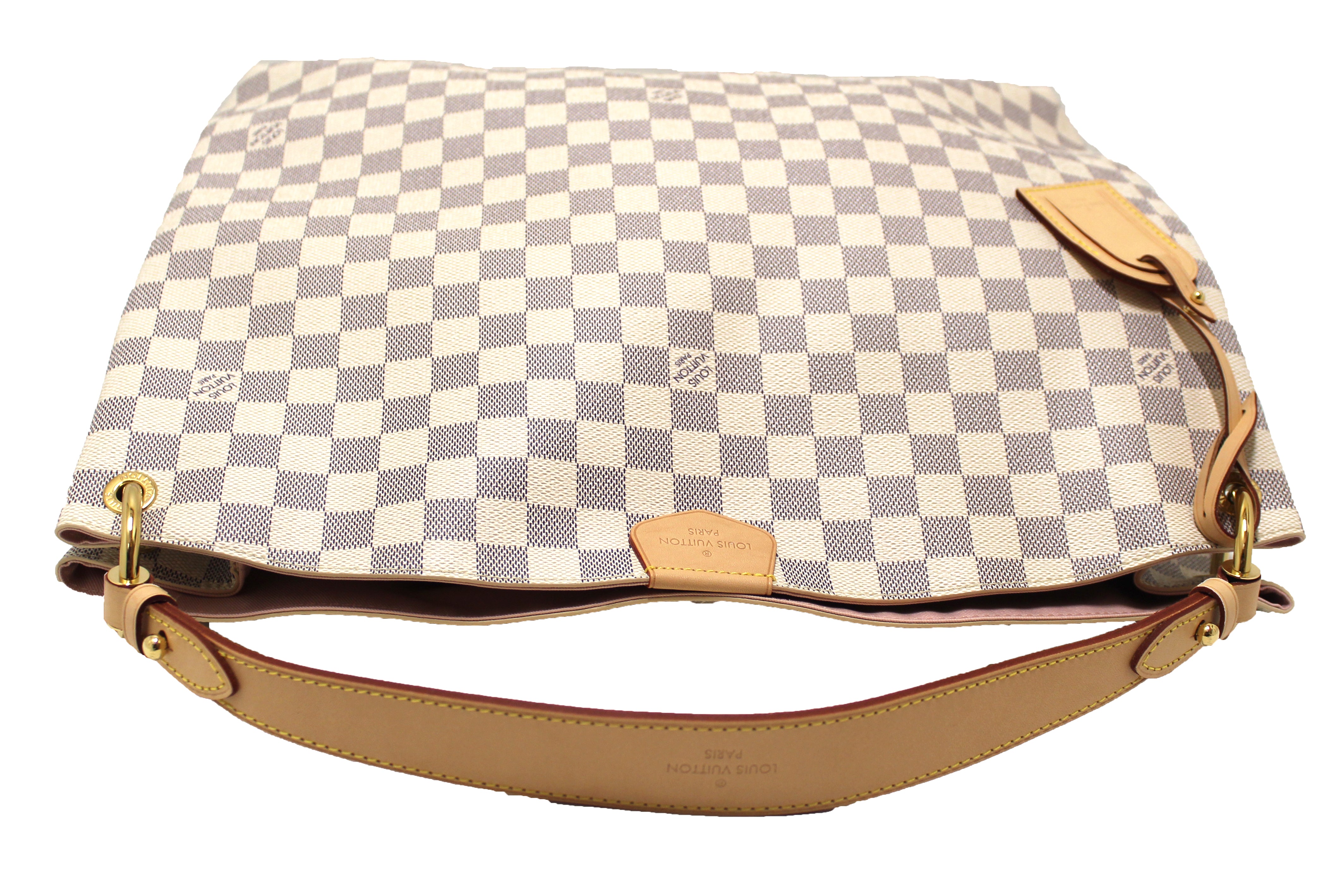 Authentic Louis Vuitton Damier Azur Graceful MM Hobo Shoulder Bag