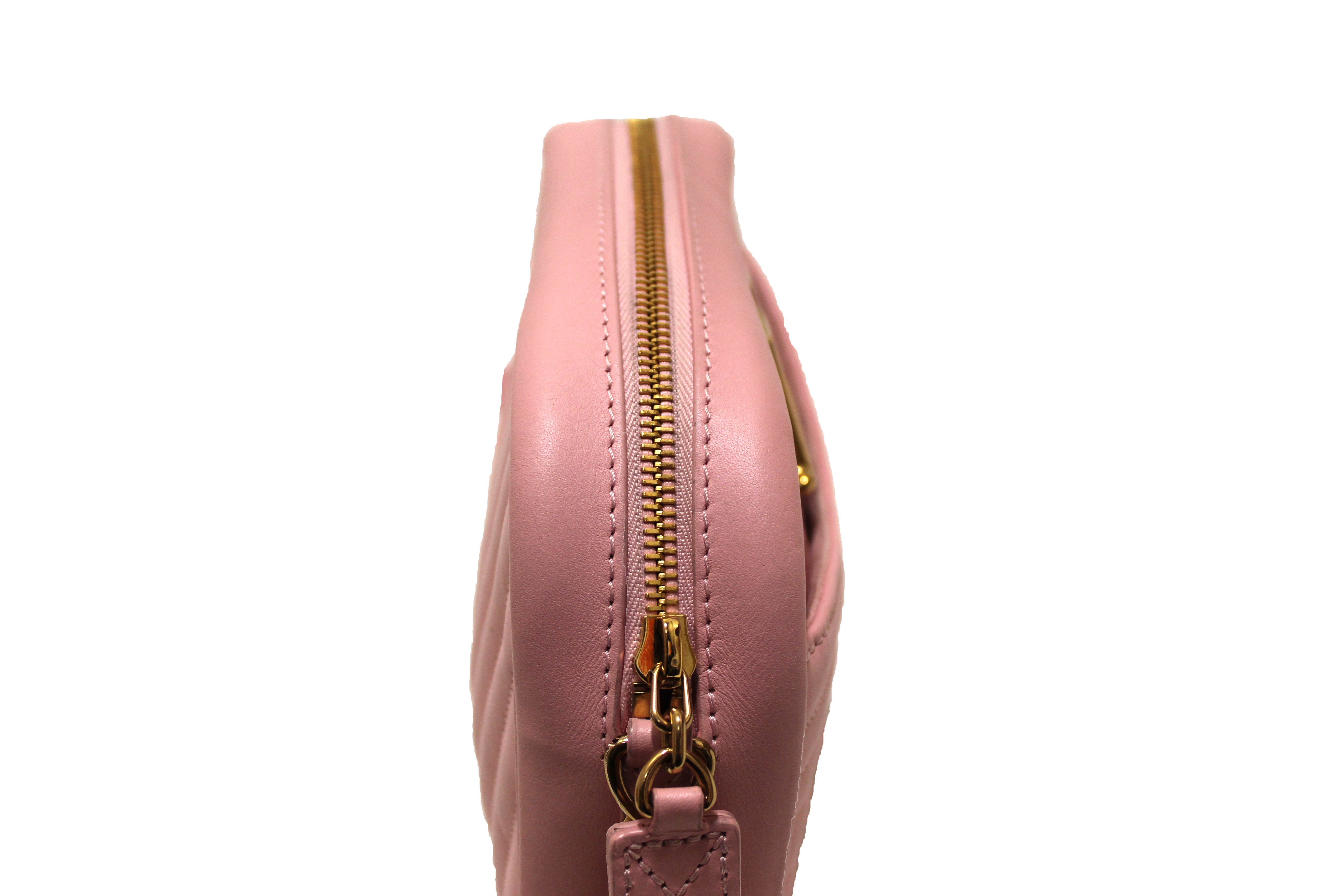 Authentic Louis Vuitton Pink Calfskin New Wave Camera Bag