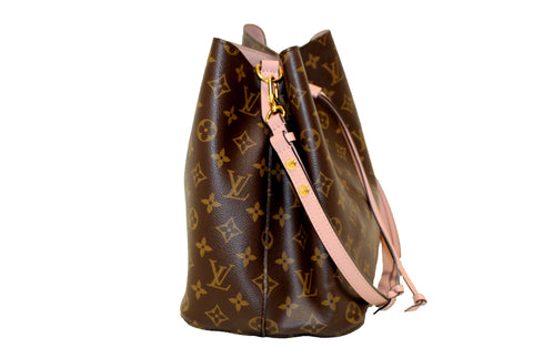 Authentic Louis Vuitton Classic Monogram Pink NeoNoe Shoulder Bag