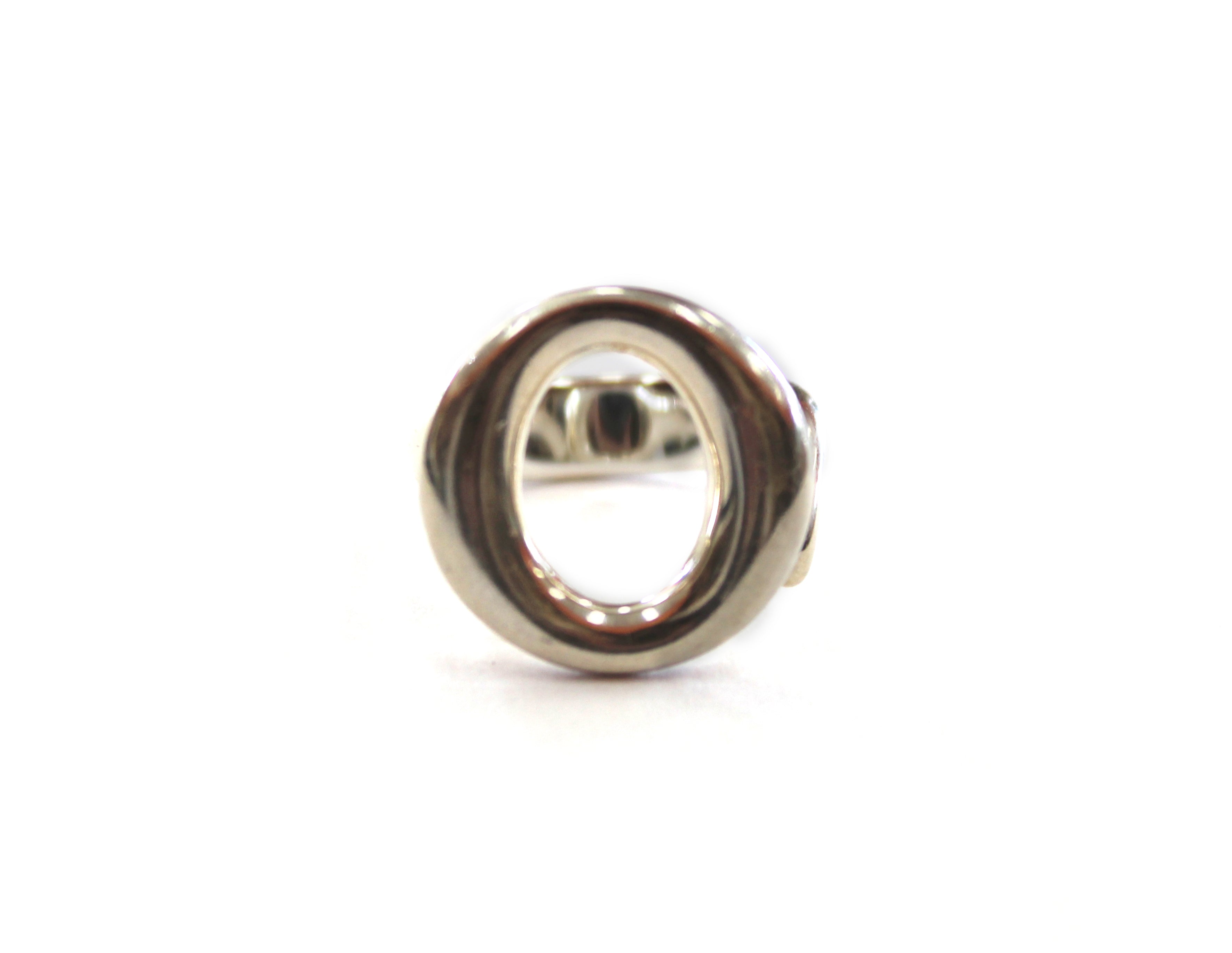 Authentic Tiffany & Co. Sterling Silver Elsa Peretti Sevillana Open Circle Ring Size 6.5