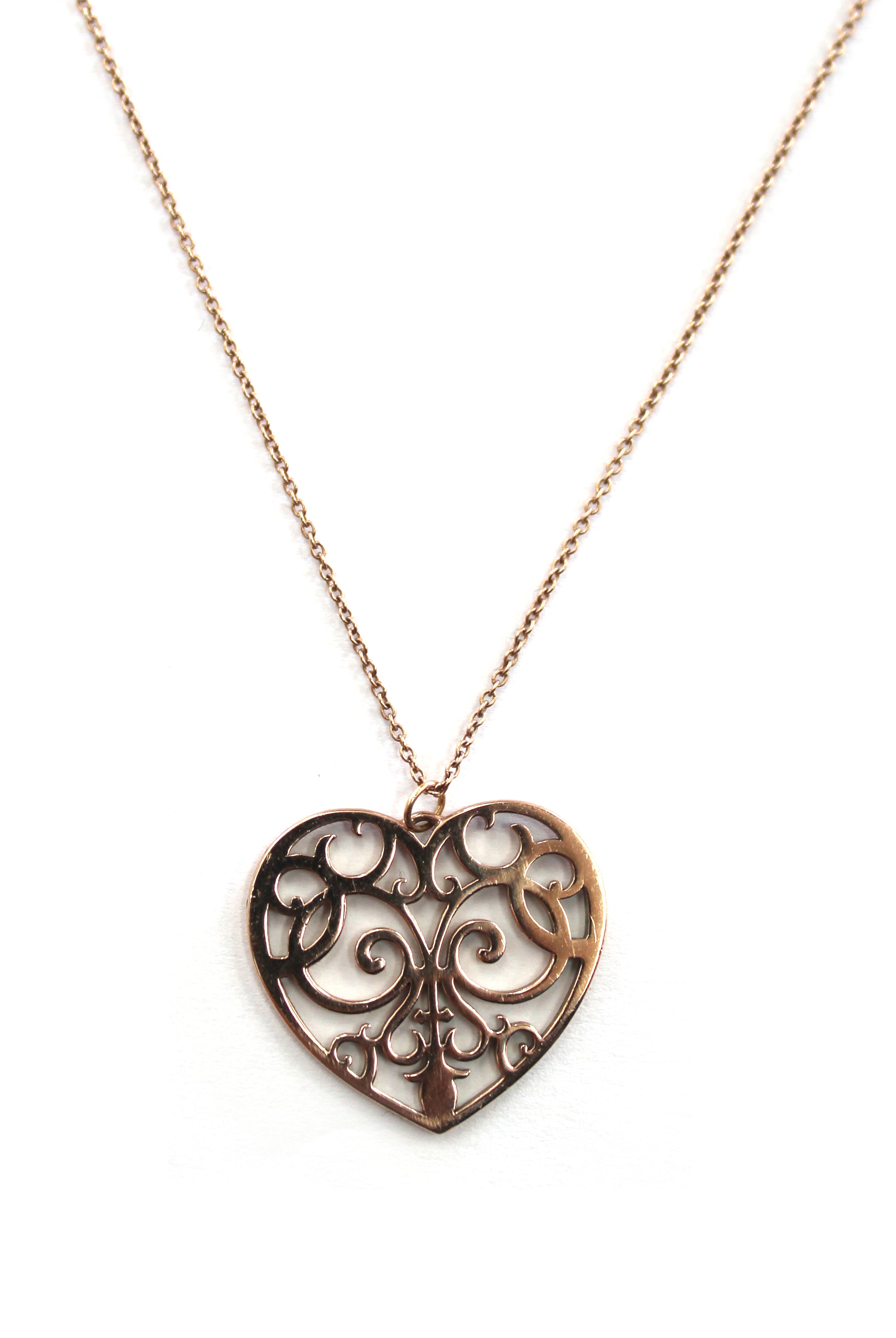 Authentic Tiffany and Rubedo Large Enchanted Heart Pendant