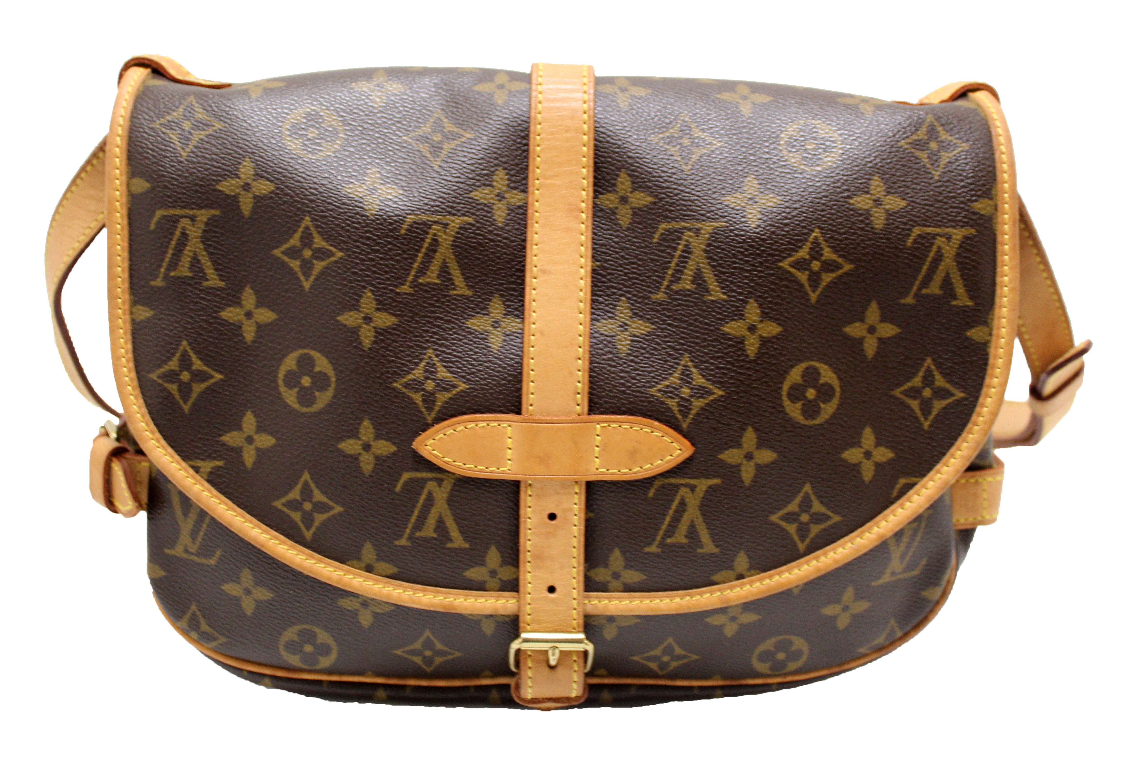 Auth Louis Vuitton Monogram Saumur 30 Shoulder Bag 7L220510r"
