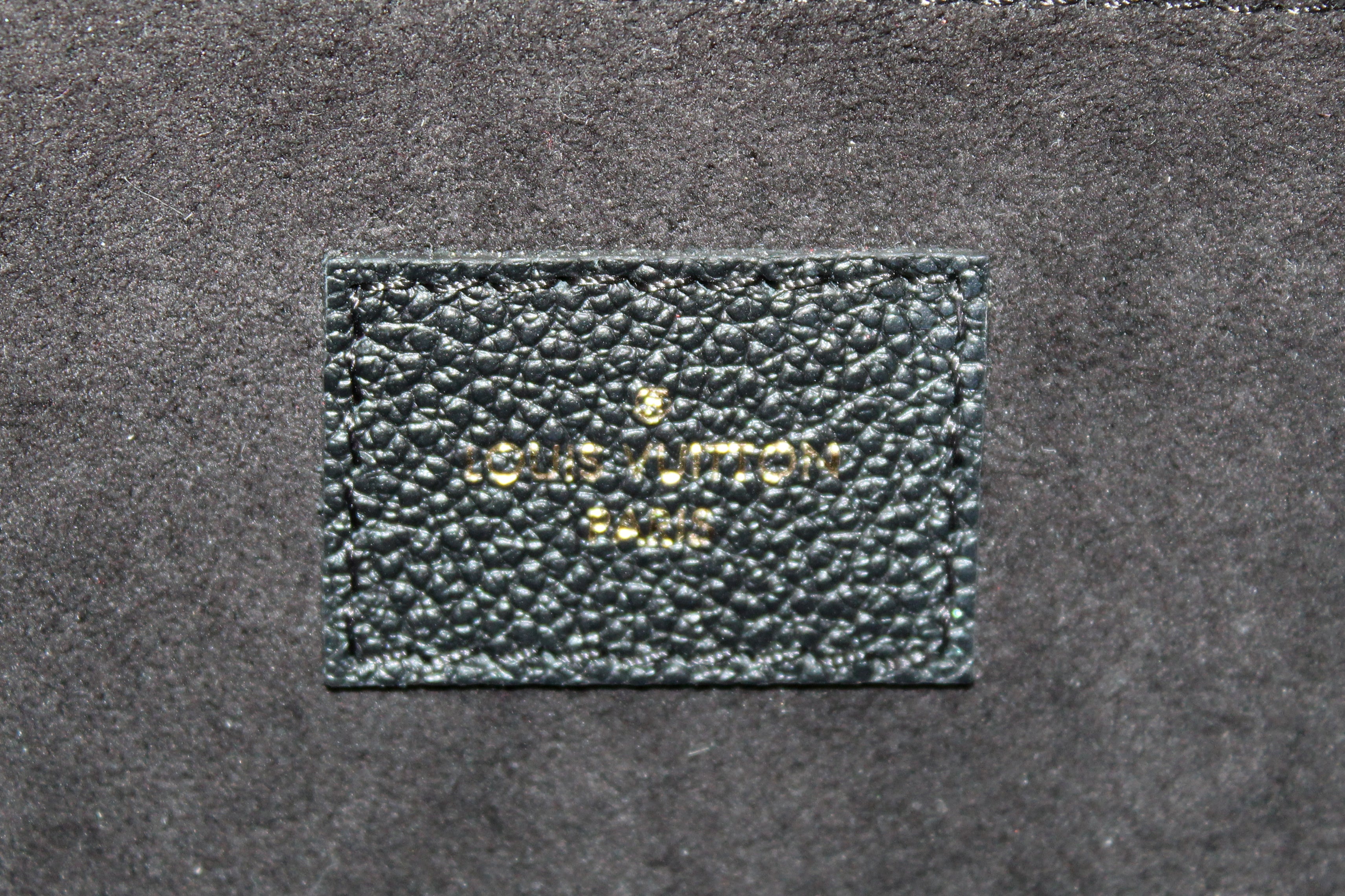 Louis Vuitton Saint Germain Handbag Monogram Empreinte Leather PM Black  4438560