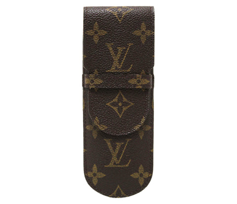 Authentic Louis Vuitton Monogram Canvas Etui Eyeglasses Spectacle Case Holder