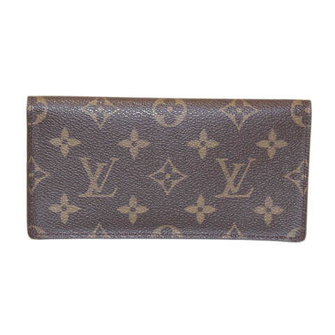 Authentic Louis Vuitton Classic Monogram Canvas Checkbook Holder