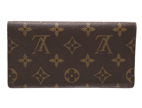 Authentic Louis Vuitton Classic Monogram Canvas Checkbook Holder