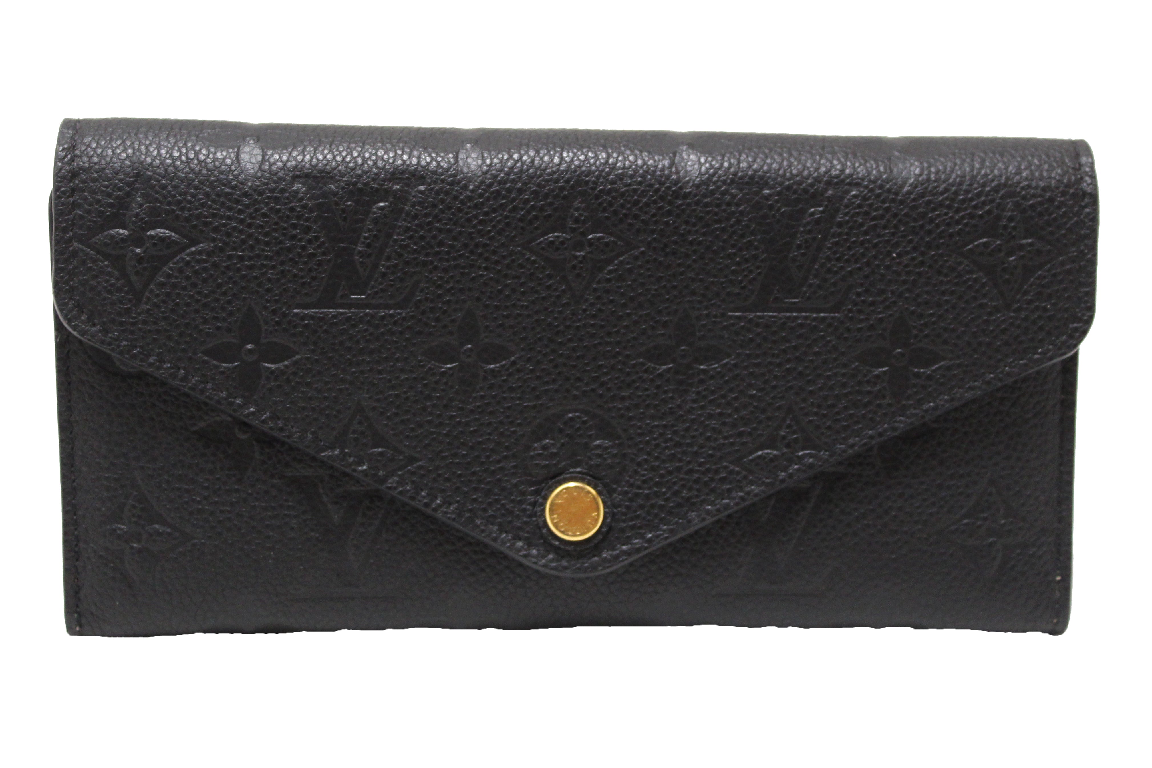 Louis Vuitton Black Empreinte Leather Josephine Wallet
