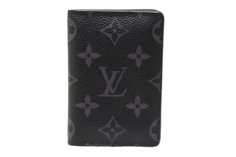 Authentic Louis Vuitton Monogram Eclipse Canvas Pocket Organizer