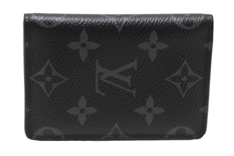 Authentic Louis Vuitton Monogram Eclipse Canvas Pocket Organizer