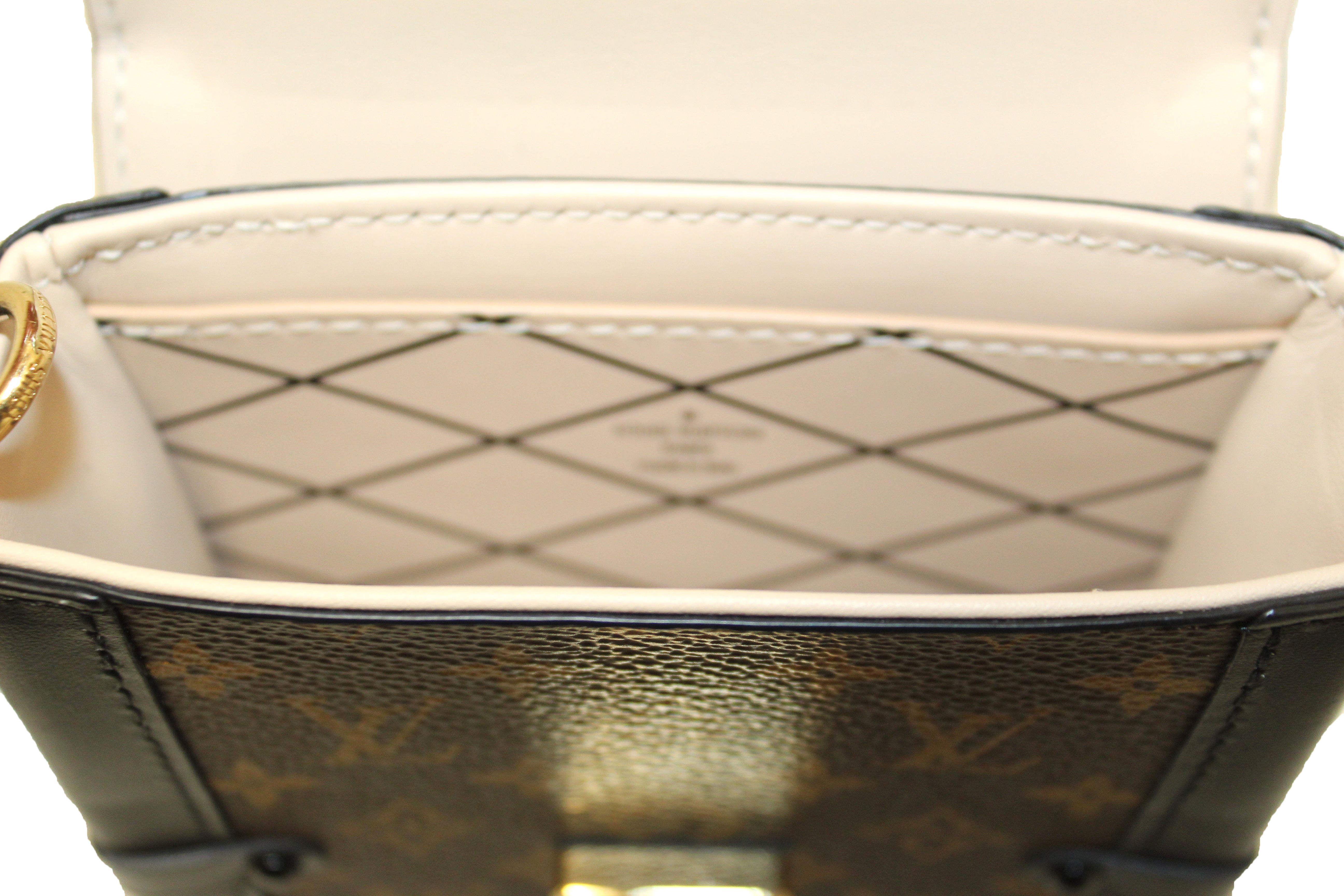 Louis Vuitton Reverse Monogram Pochette Trunk Vertical Shoulder Bag (S –  LuxeDH