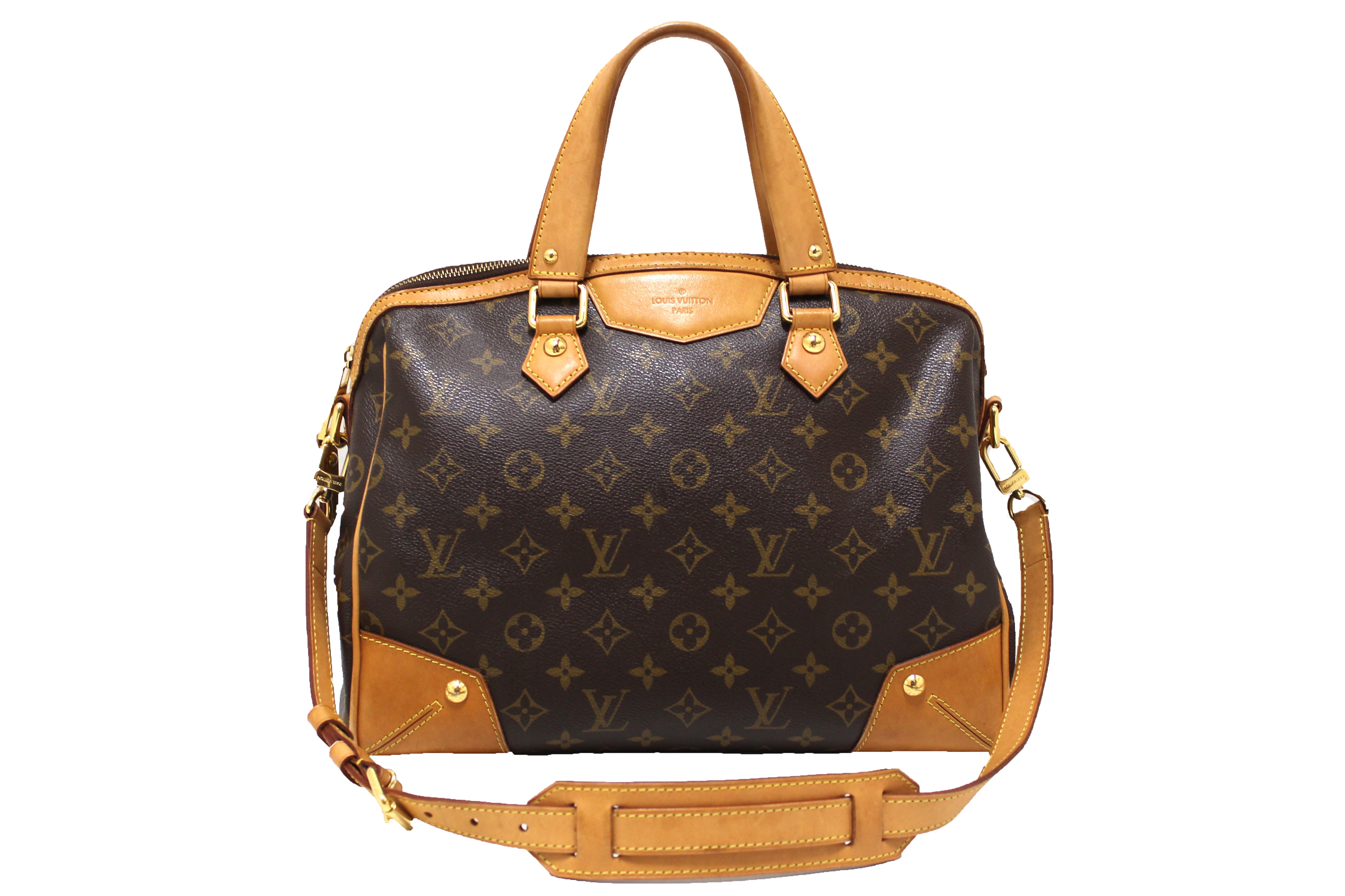 Louis Vuitton Retiro Shoulder Bag PM Beige/Brown Monogram Canvas