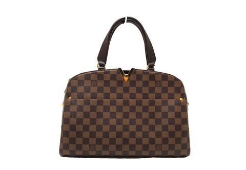 Authentic Louis Vuitton Damier Ebene Canvas Kensignton Bowling Handbag