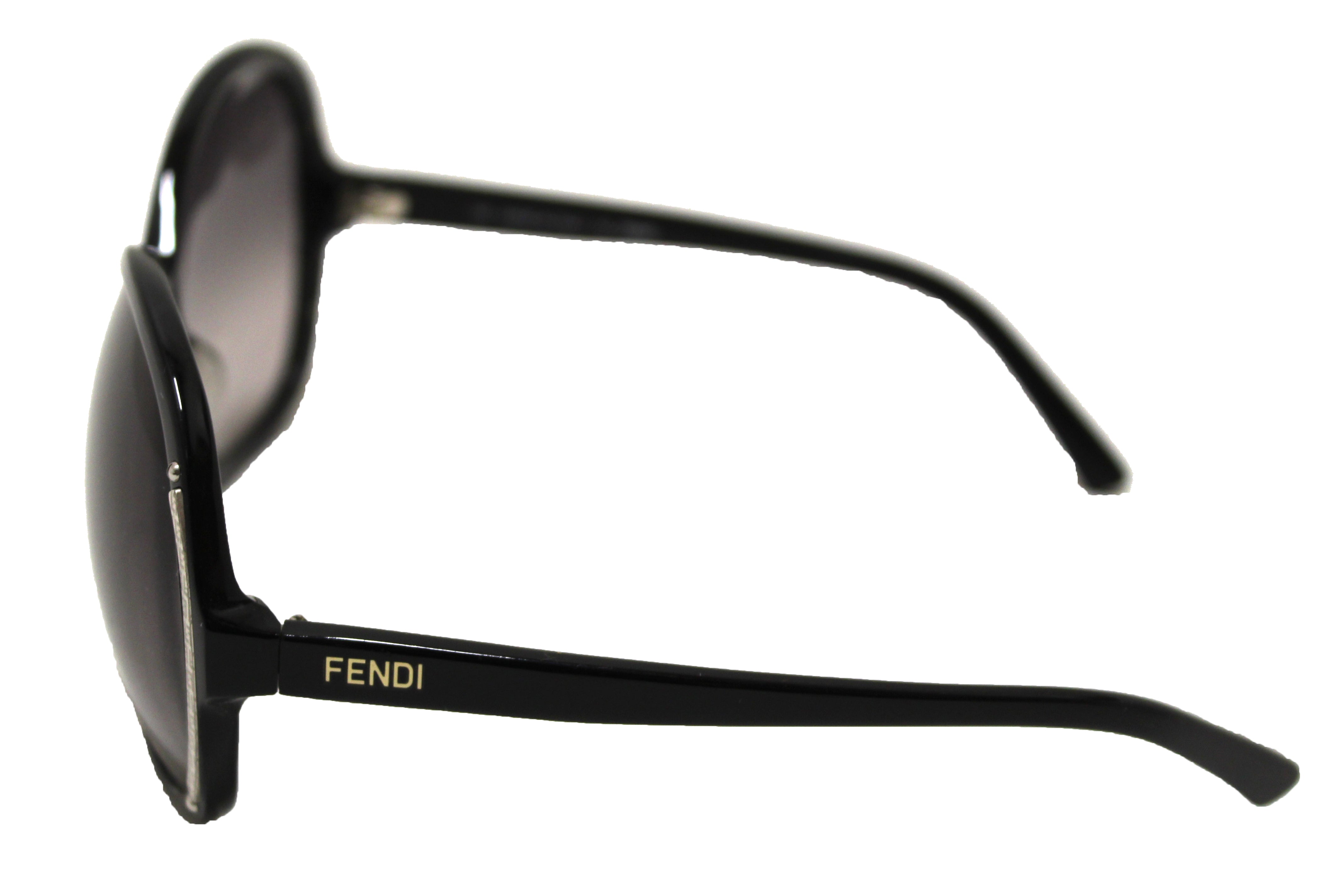 Authentic Fendi Black Acetate Frame Sunglasses