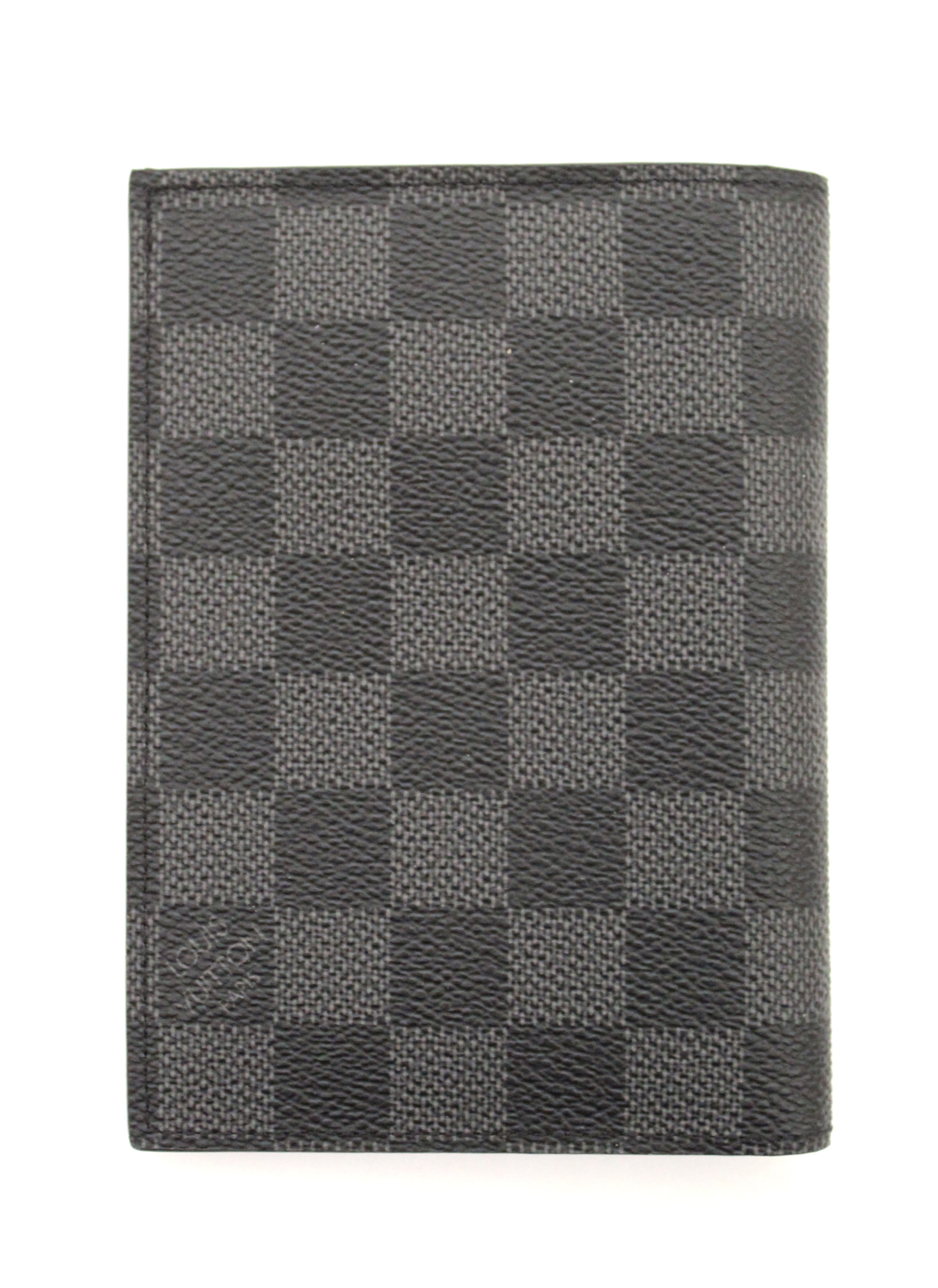 Authentic Louis Vuitton Damier Graphite Canvas Passport Cover