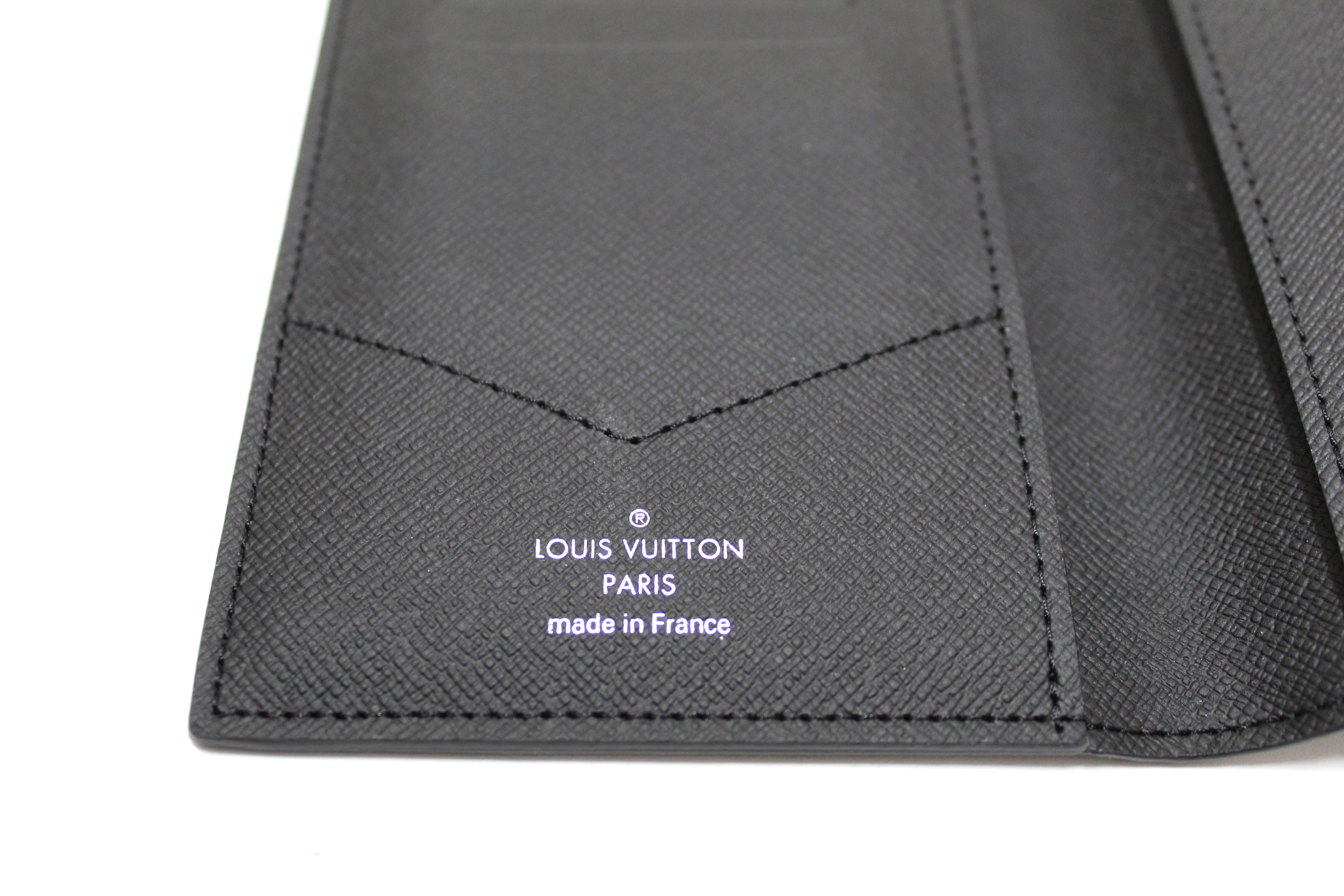 Louis Vuitton Passport Cover Monogram Eclipse Black/Grey in Toile Canvas -  US