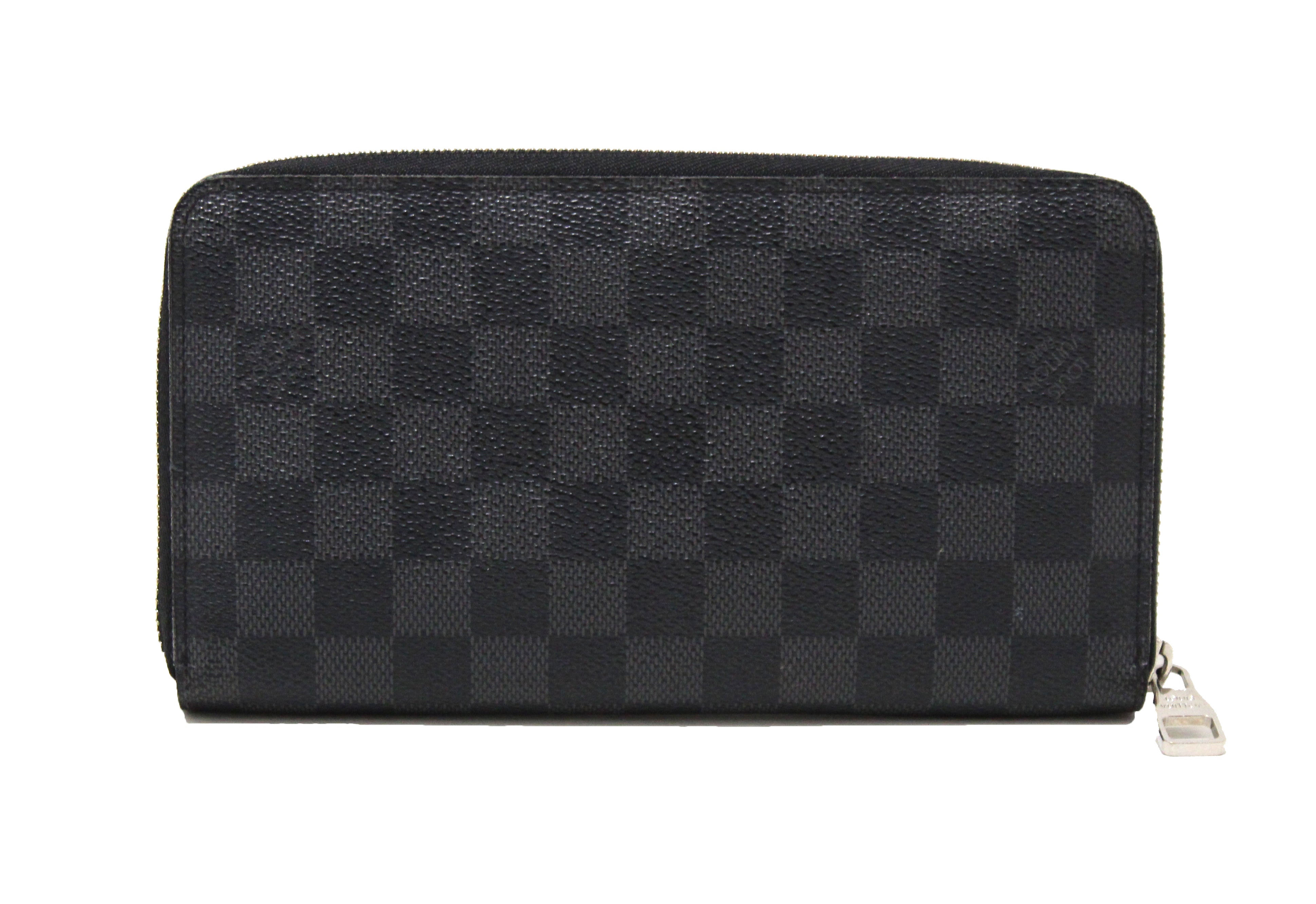 Authentic Louis Vuitton Damier Graphite Zippy Organizer Wallet