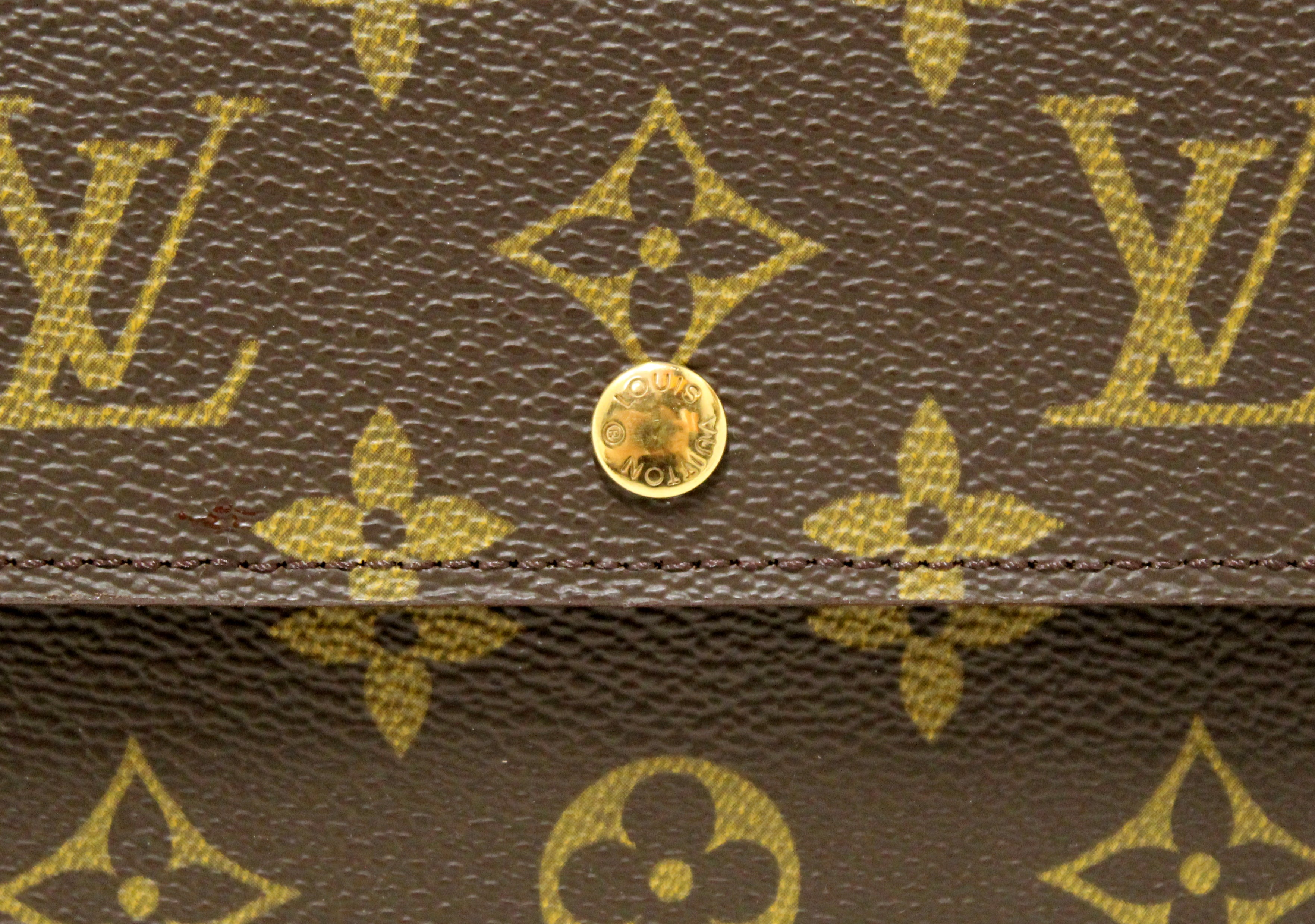 Authentic New Louis Vuitton Classic Monogram Canvas Alexandra Wallet