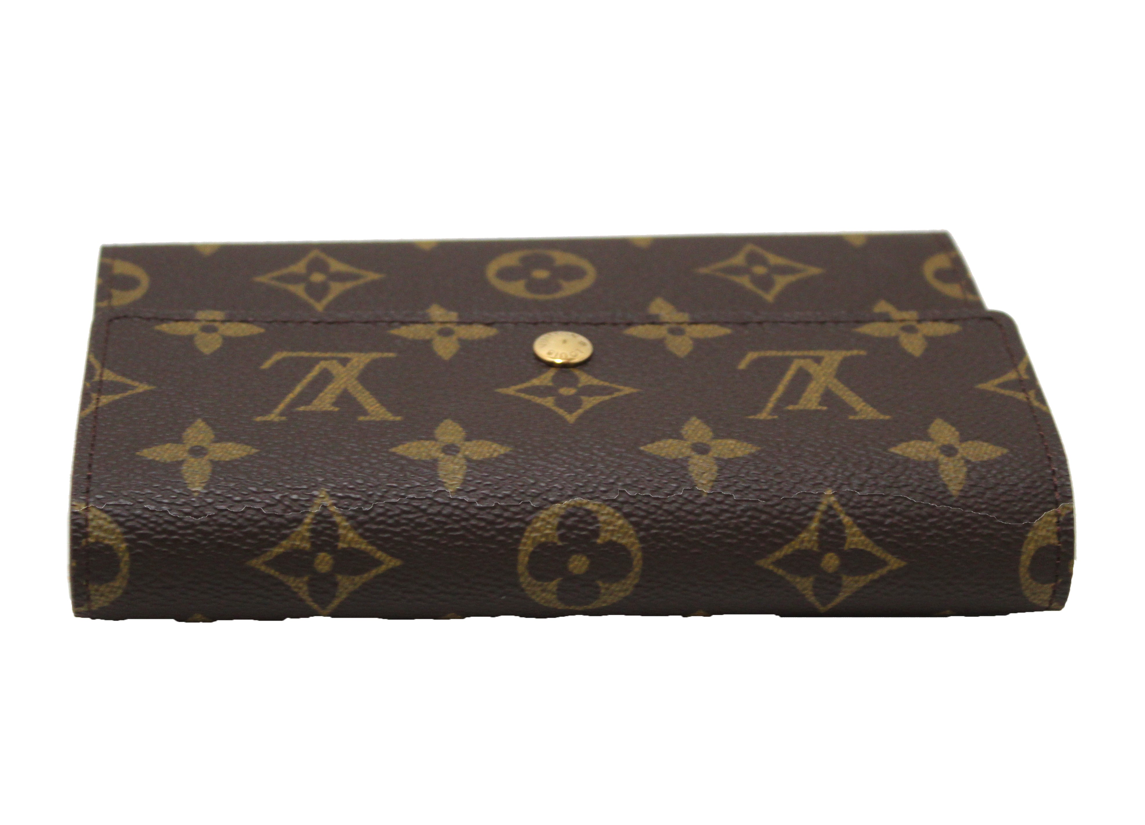 Authentic New Louis Vuitton Classic Monogram Canvas Alexandra Wallet