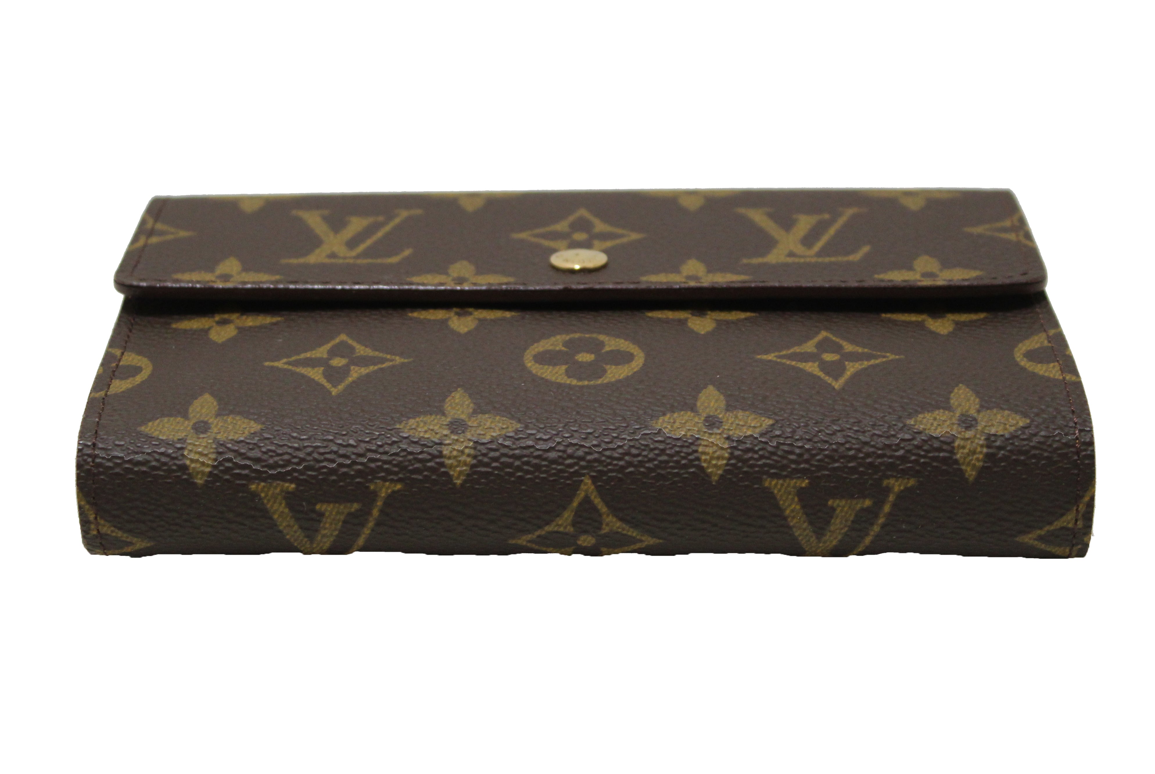 Authentic New Louis Vuitton Classic Monogram Canvas Alexandra Wallet