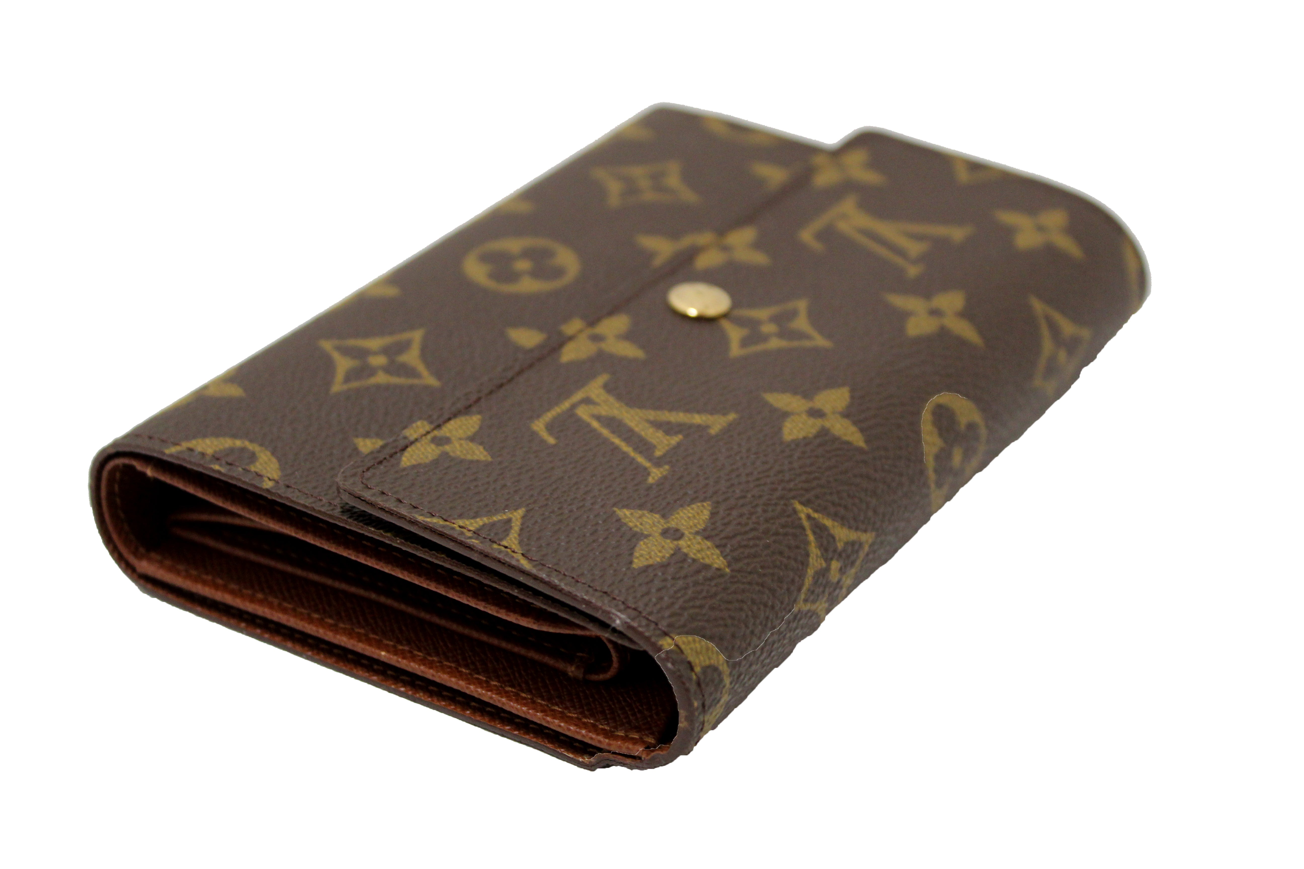 Authentic New Louis Vuitton Classic Monogram Canvas Alexandra Wallet