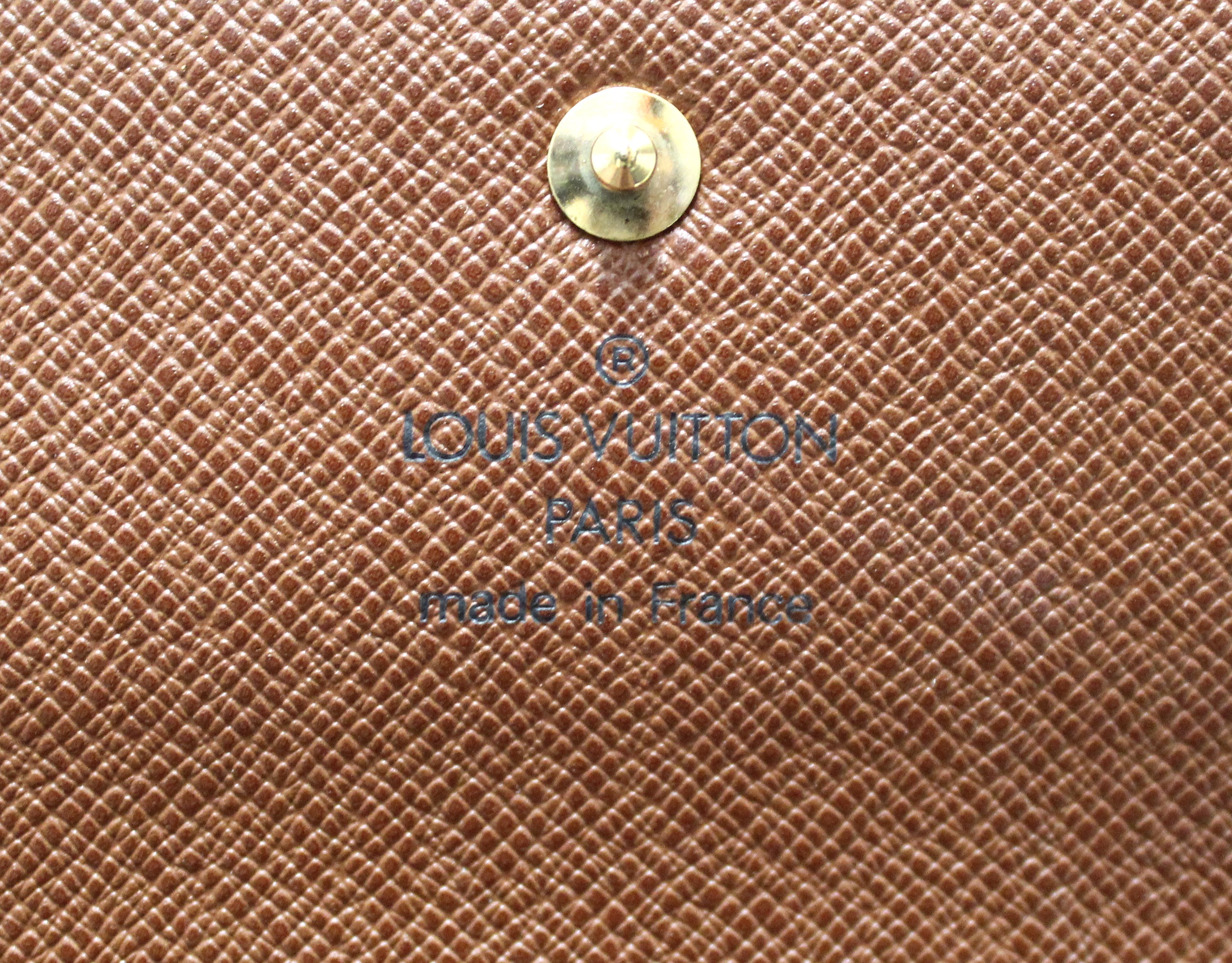 Authentic New Louis Vuitton Classic Monogram Canvas Alexandra Wallet