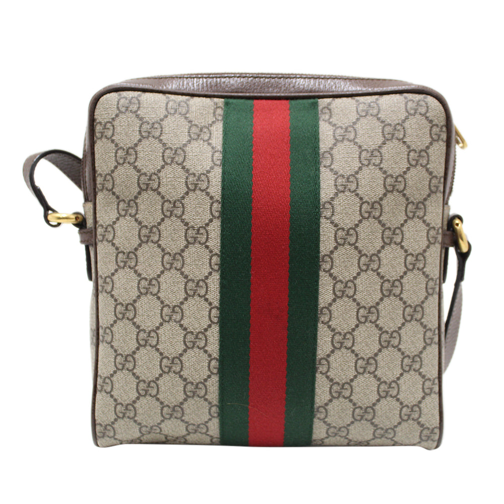 Grey Ophidia Web-stripe GG Supreme canvas tote bag, Gucci