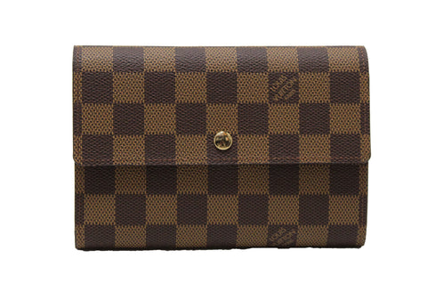 Authentic New Louis Vuitton Damier Ebene Canvas Alexandra Wallet