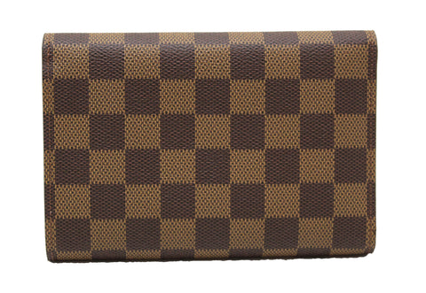 Authentic New Louis Vuitton Damier Ebene Canvas Alexandra Wallet