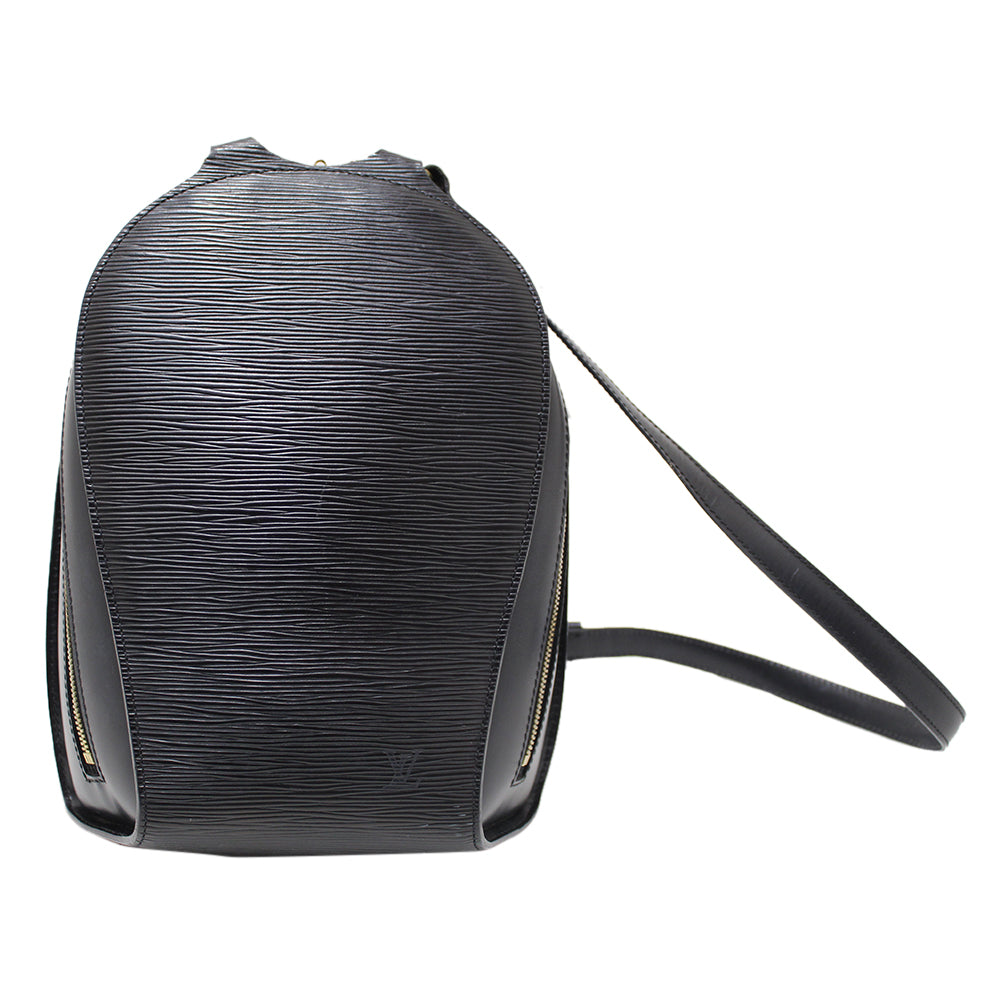 authentic louis vuitton black epi mabillon backpack Authentic Louis Vuitton Black Epi Leather Mabillon Backpack