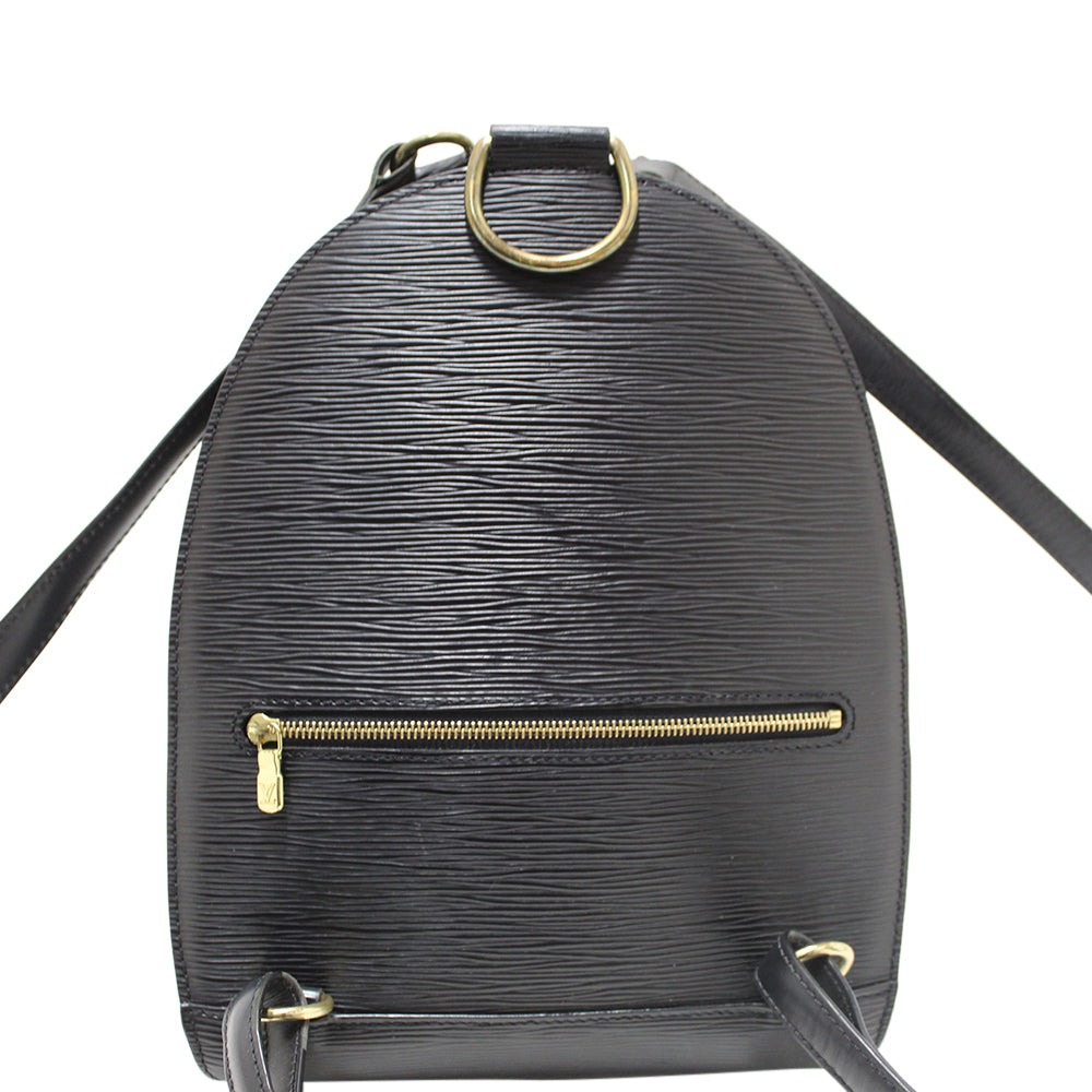 Louis Vuitton Black Epi Leather Mabillon Backpack Jill's Consignment