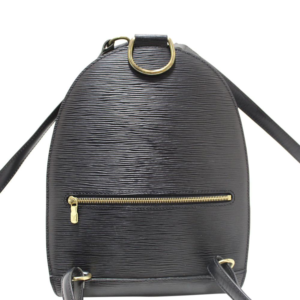Authentic Louis Vuitton Black Epi Leather Mabillon Backpack Authentic Louis Vuitton Black Epi Leather Mabillon Backpack