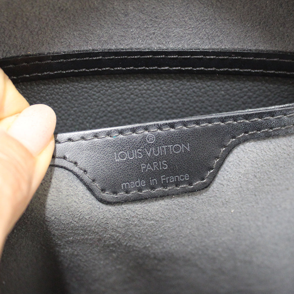 Authentic Louis Vuitton Black Epi Leather Mabillon Backpack