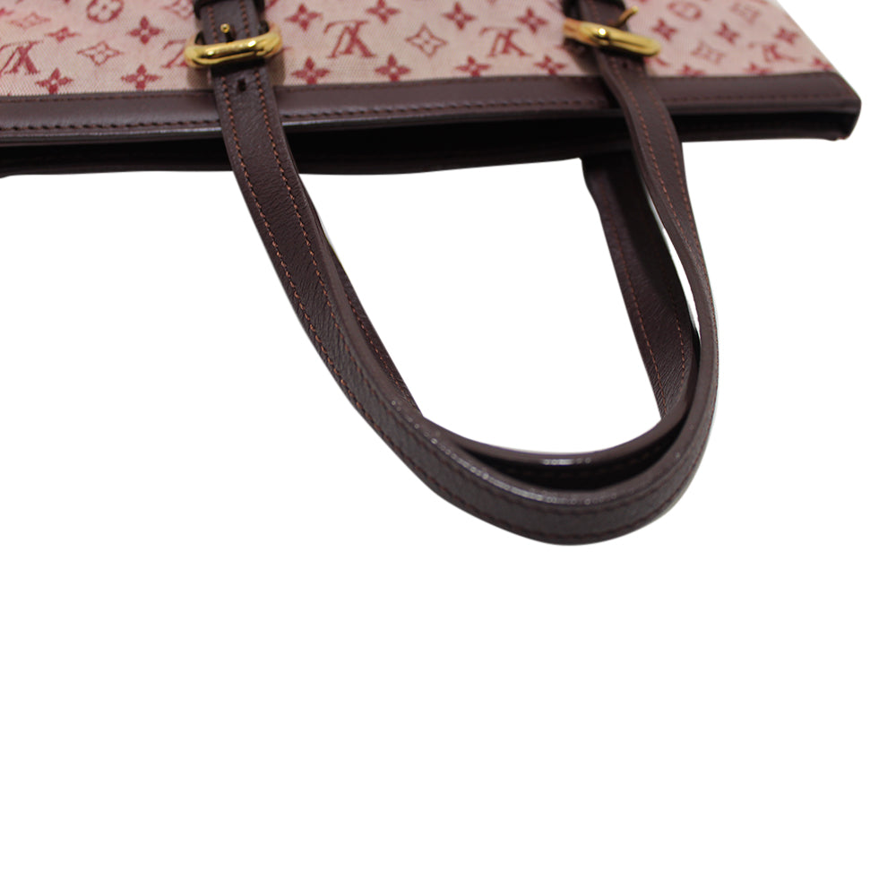 Louis Vuitton Monogram Mini Lin Francoise Bag - Burgundy Totes