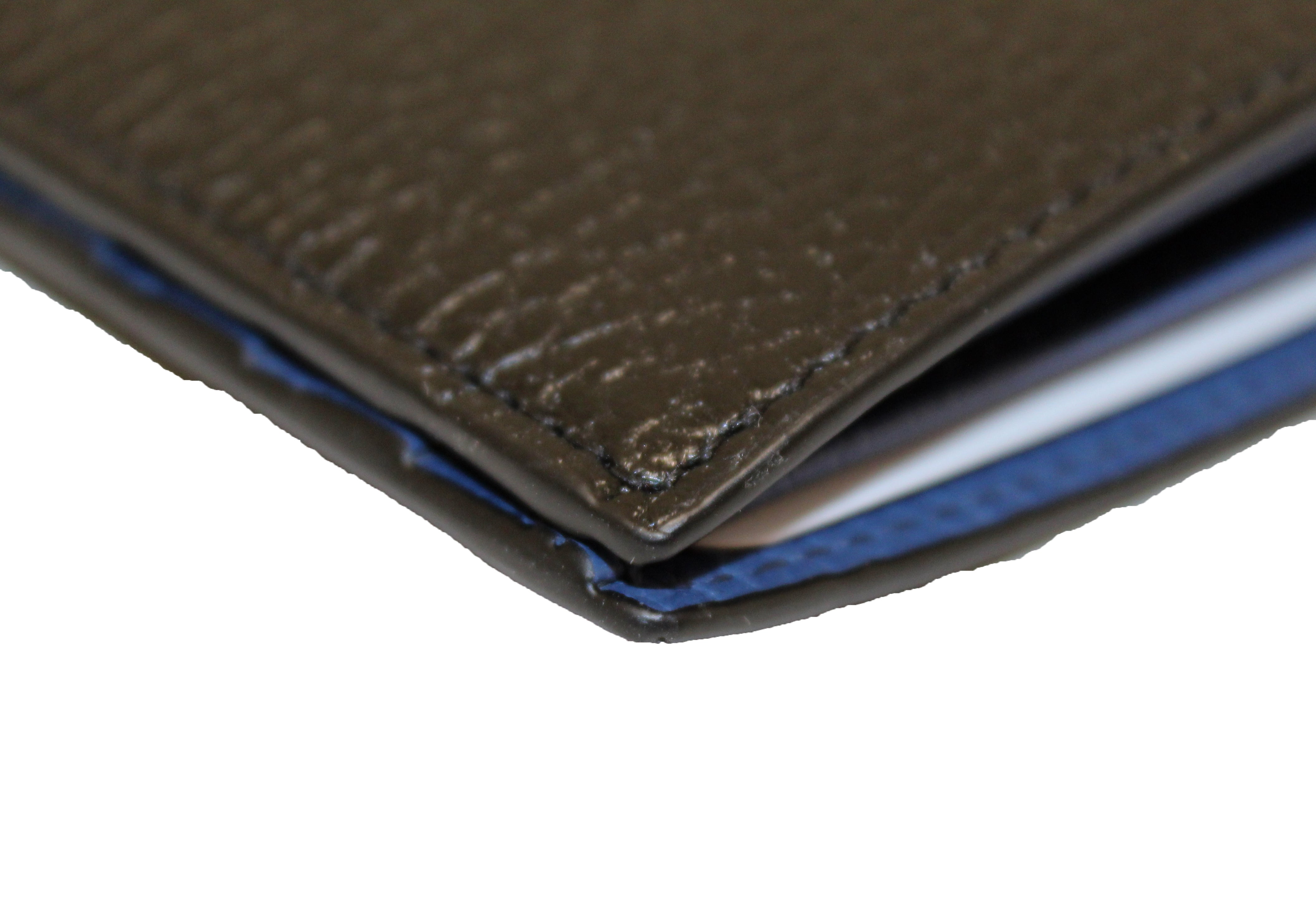 New Authentic Gucci Black Men's Leather Bi-Fold Wallet 610464