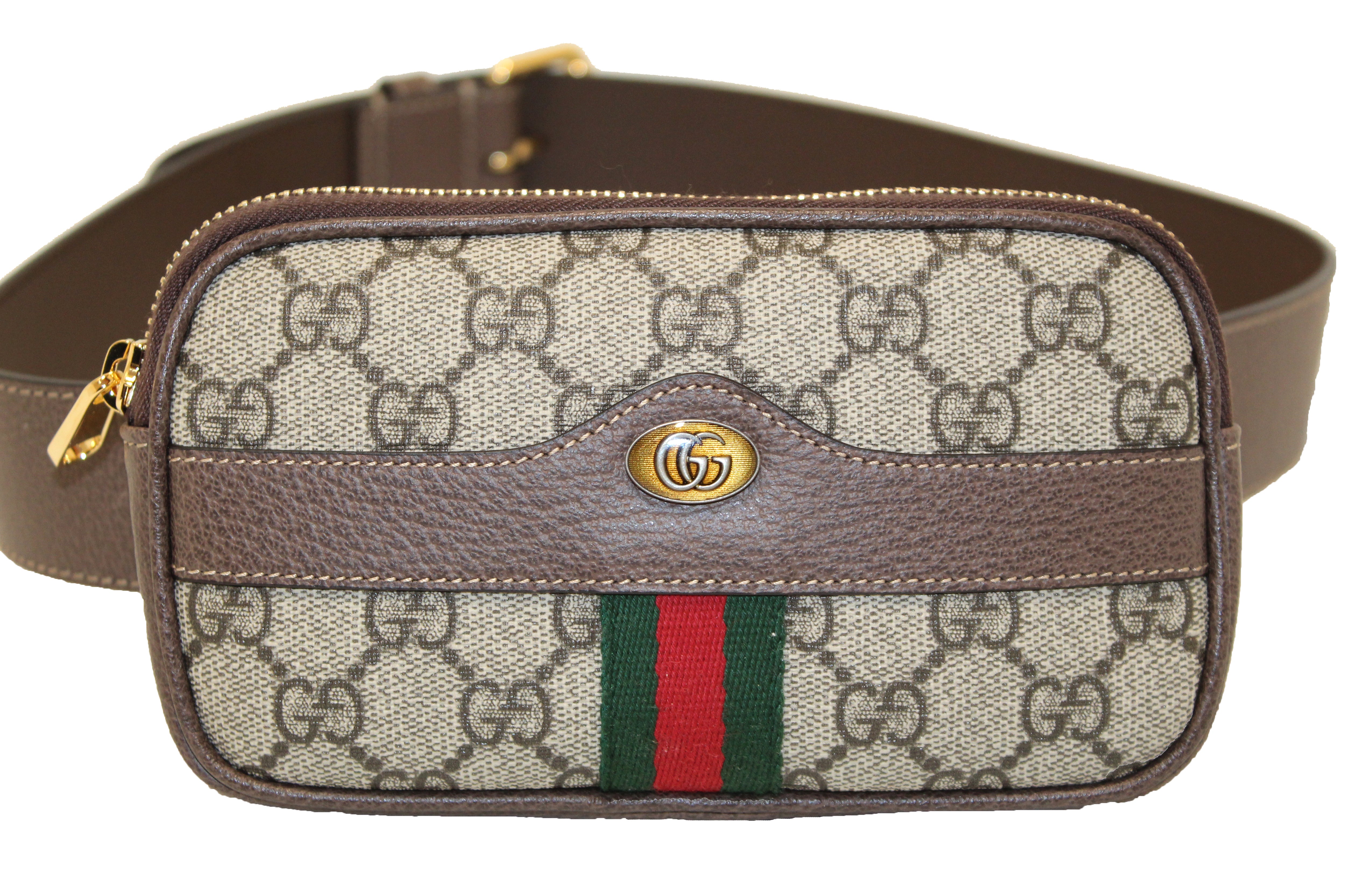 Ophidia GG Small Canvas Belt Bag in Blue - Gucci