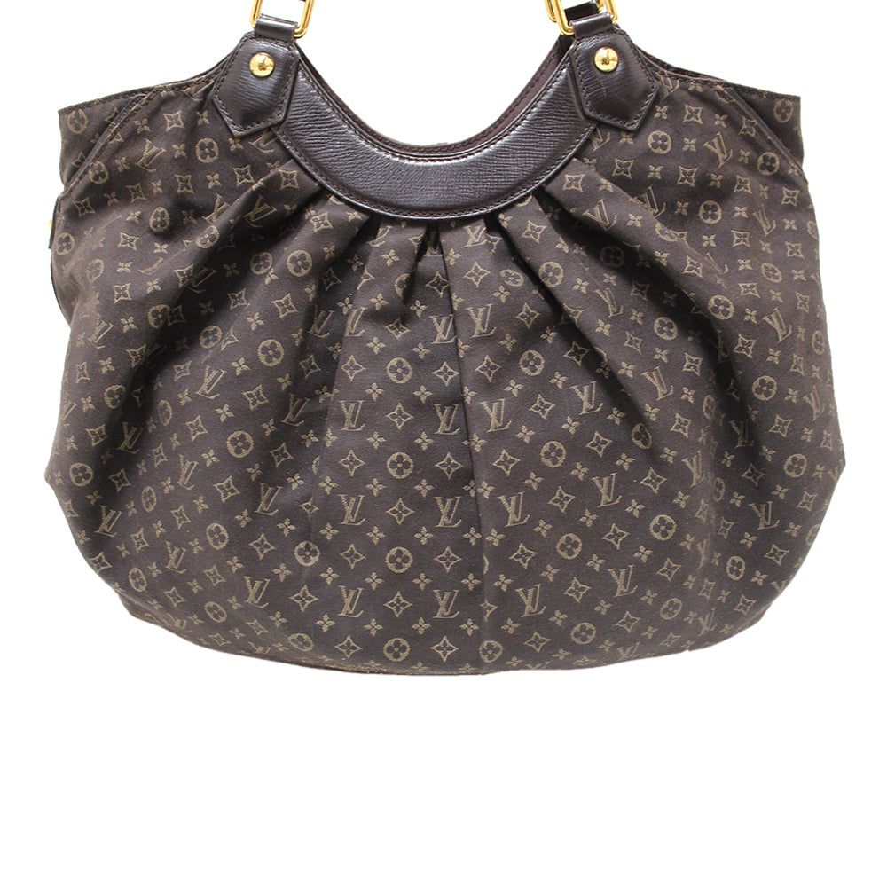 Authentic Louis Vuitton Brown Monogram Fabric Idylle Romance Fusion Hobo Bag