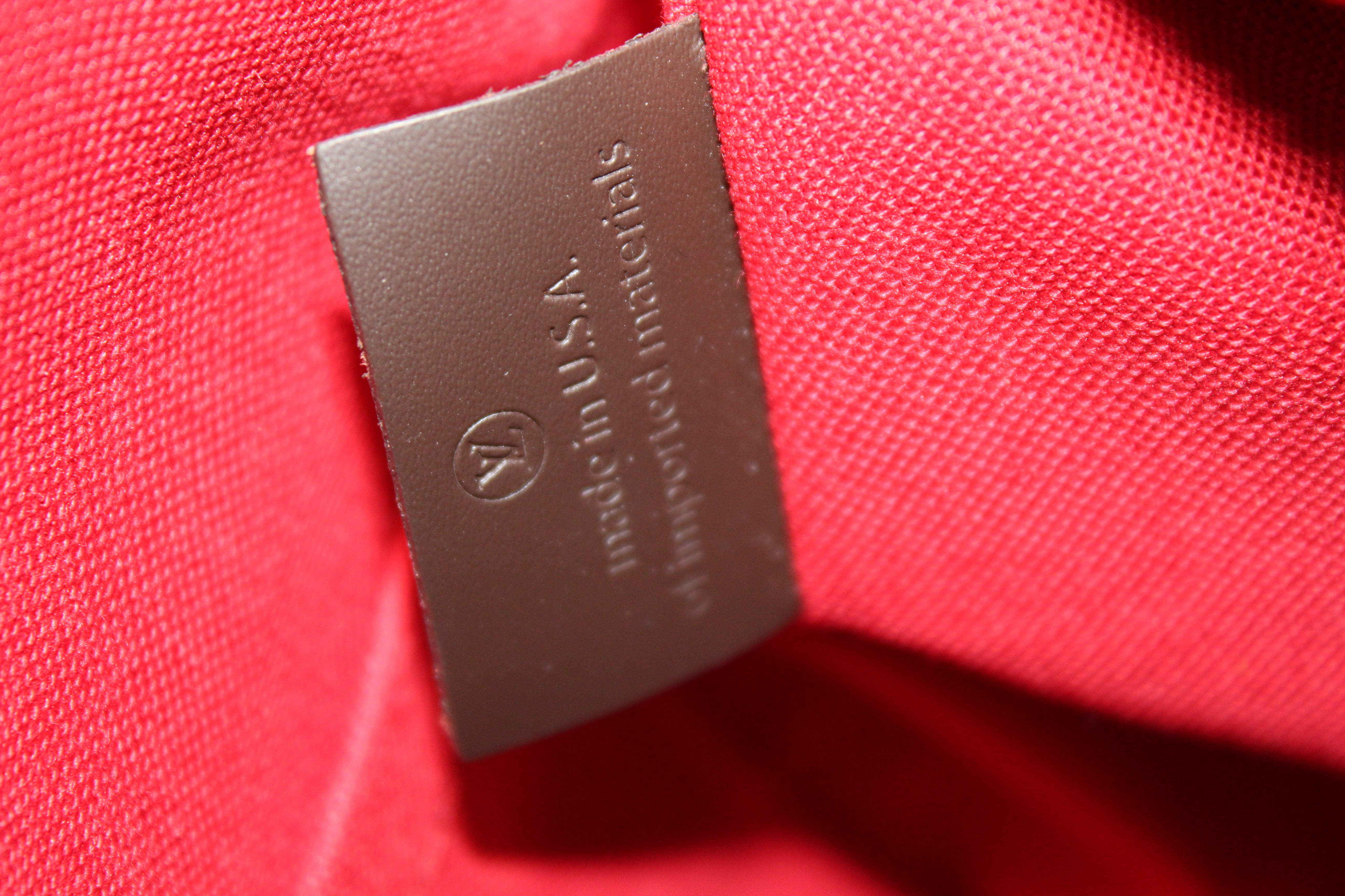 Authentic Louis Vuitton Damier Ebene Canvas Siena MM Handbag
