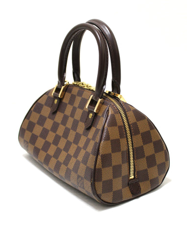 Authentic Louis Vuitton Damier Ebene Canvas Ribera PM Handbag