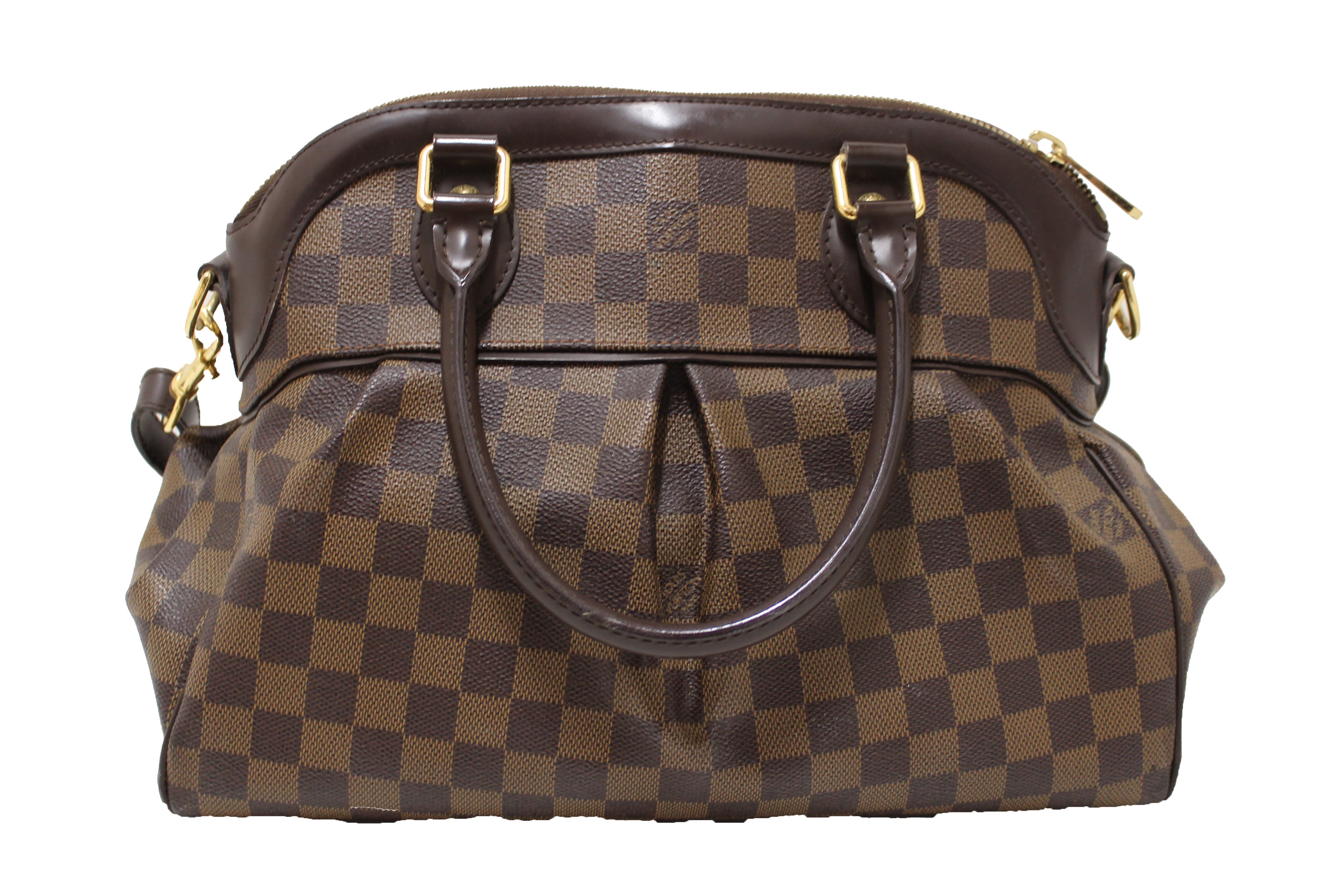 Authentic Louis Vuitton Damier Ebene Canvas Trevi PM Shoulder Bag