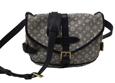 Authentic Louis Vuitton Encre Monogram Idylle Saumur PM Messenger Bag